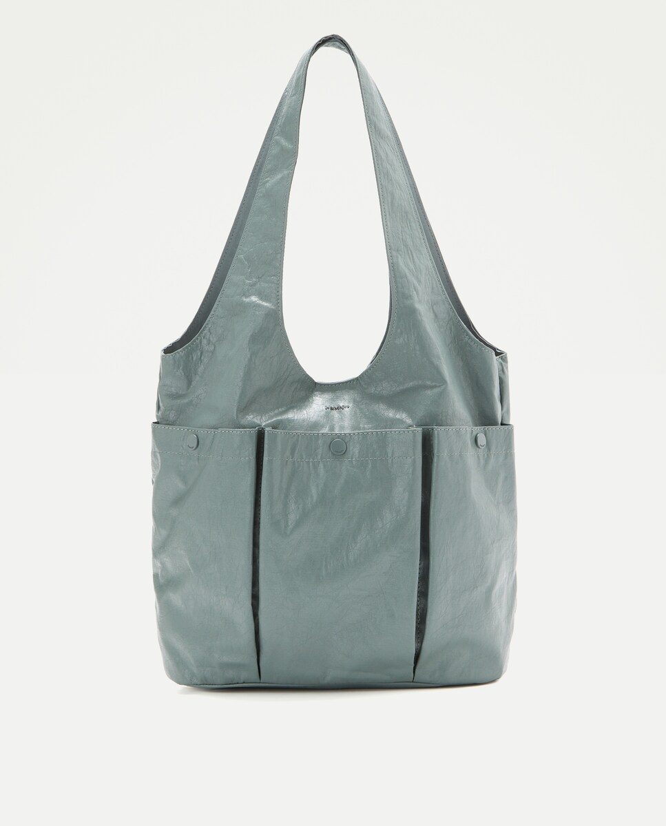 Imagen 0 de Bolso shopping con bolsillos Marrón