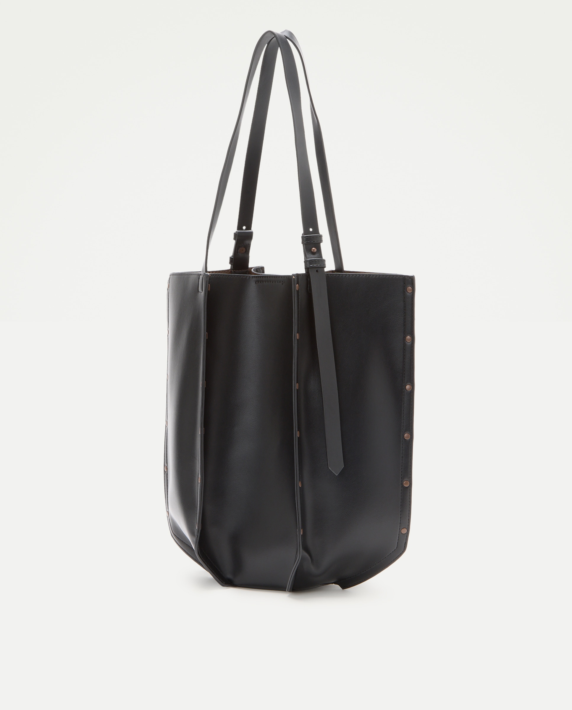 Bolso shopping con adorno de tachas - Jo & Mr. Joe - Negro Negro-2