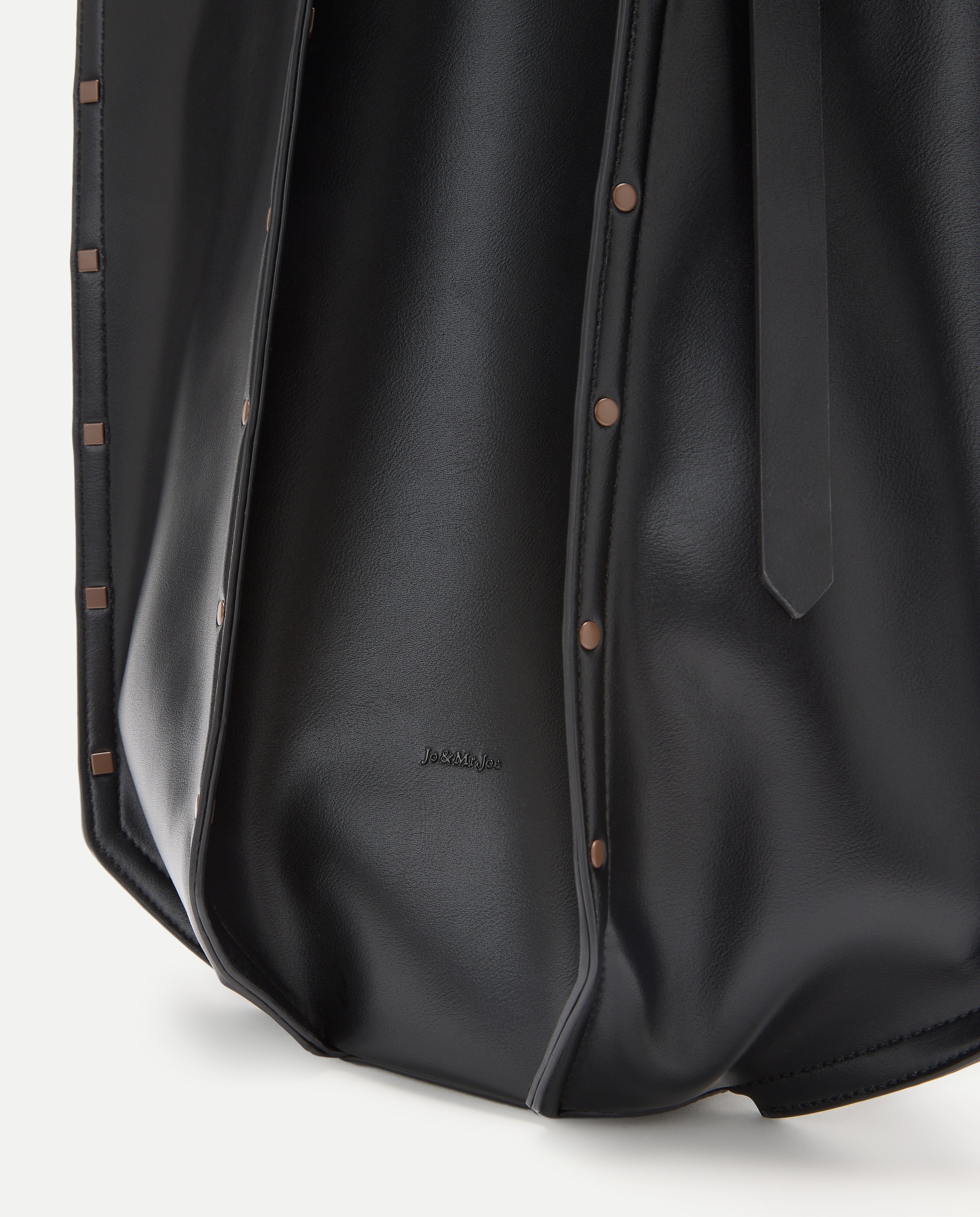 Bolso shopping con adorno de tachas - Jo & Mr. Joe - Negro Negro-5