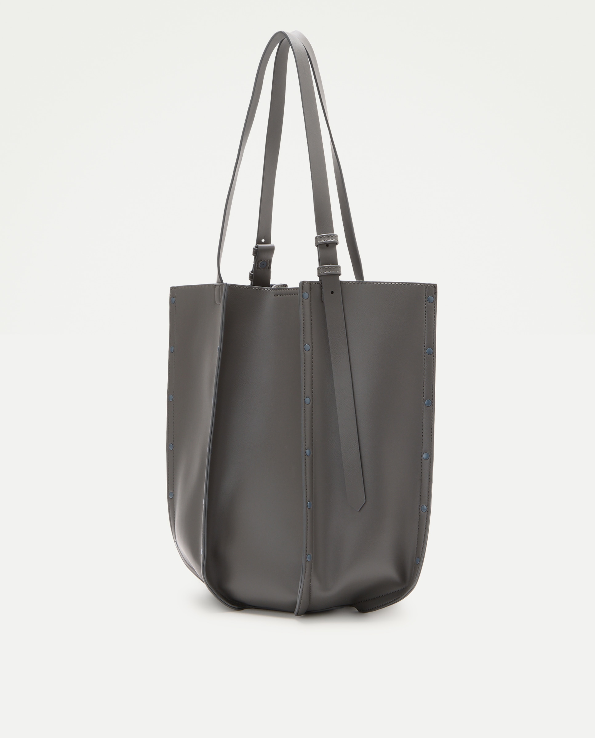 Bolso shopping con adorno de tachas - Jo & Mr. Joe - Gris claro Gris claro-2