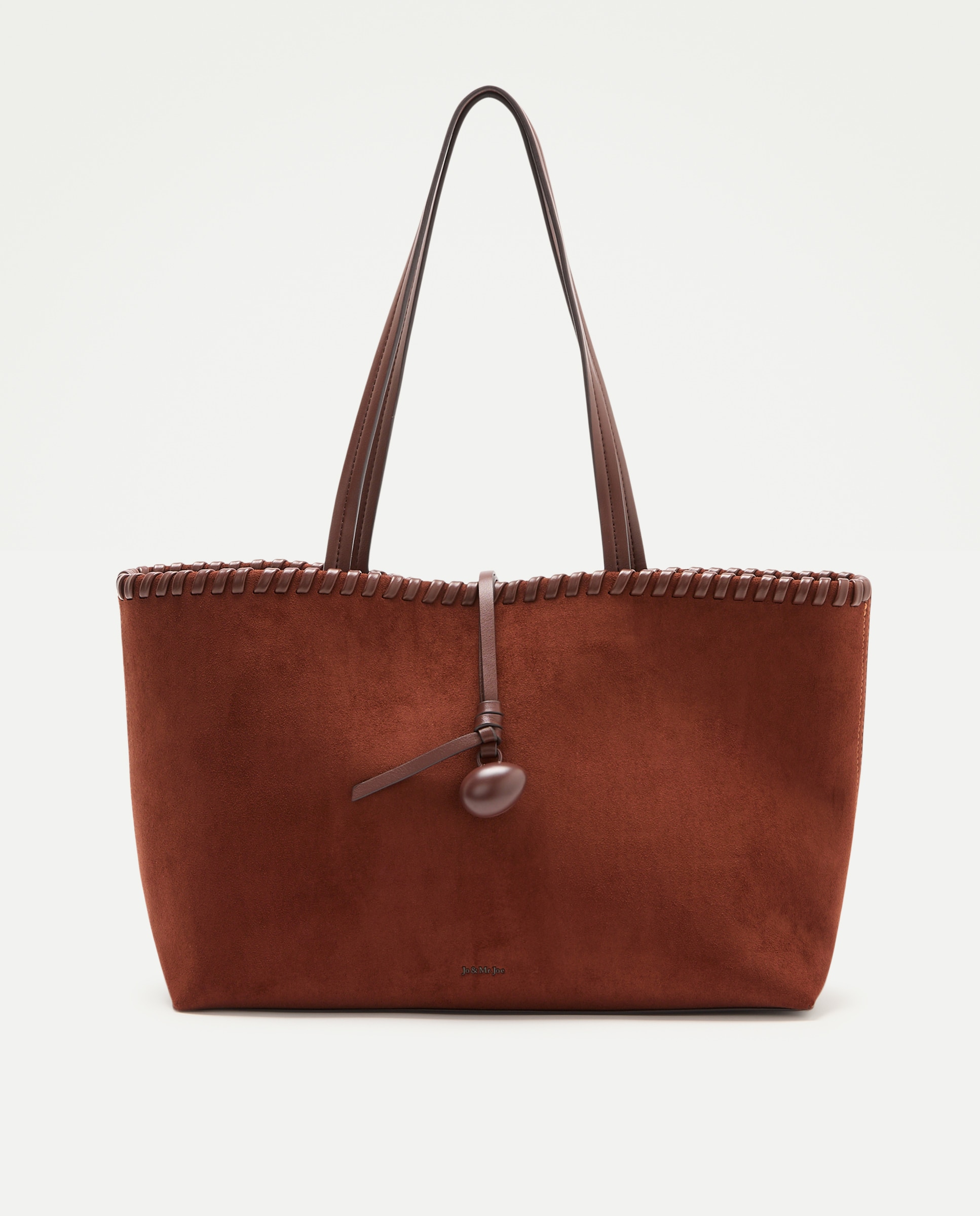 Bolso shopping con pespuntes y pedrería - Jo & Mr. Joe - 730 Camel 730 Camel-1