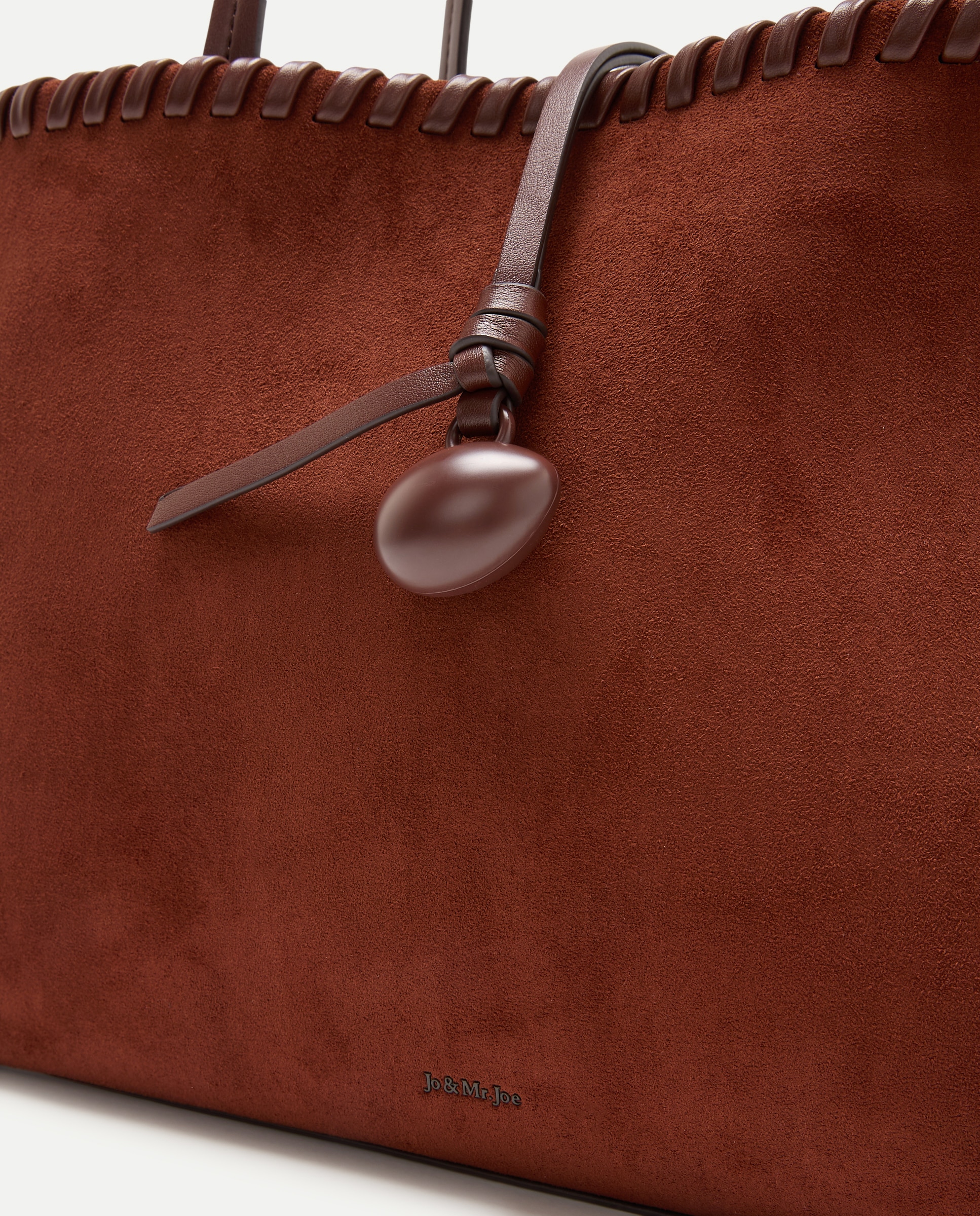 Bolso shopping con pespuntes y pedrería - Jo & Mr. Joe - 730 Camel 730 Camel-4