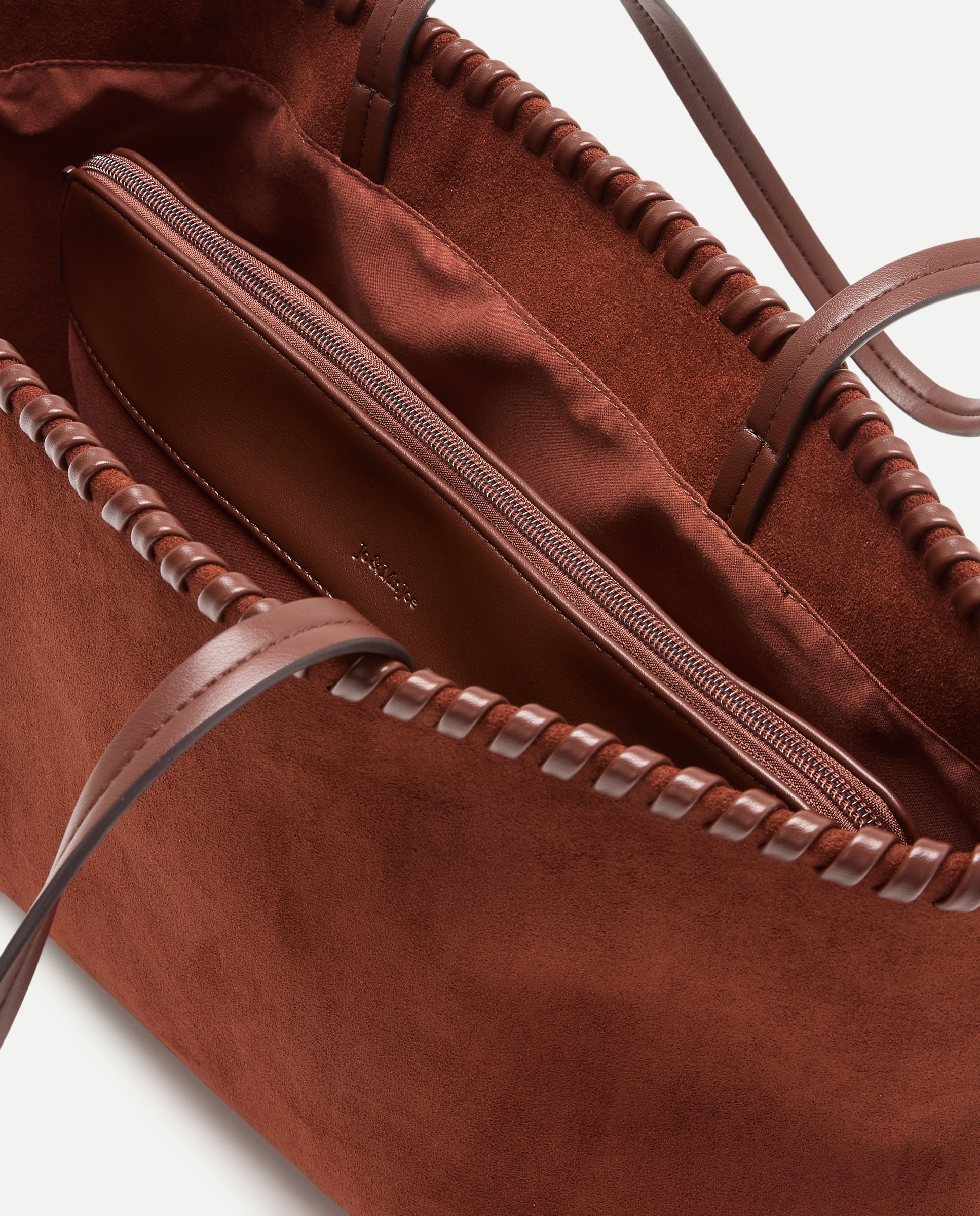 Bolso shopping con pespuntes y pedrería - Jo & Mr. Joe - 730 Camel 730 Camel-5