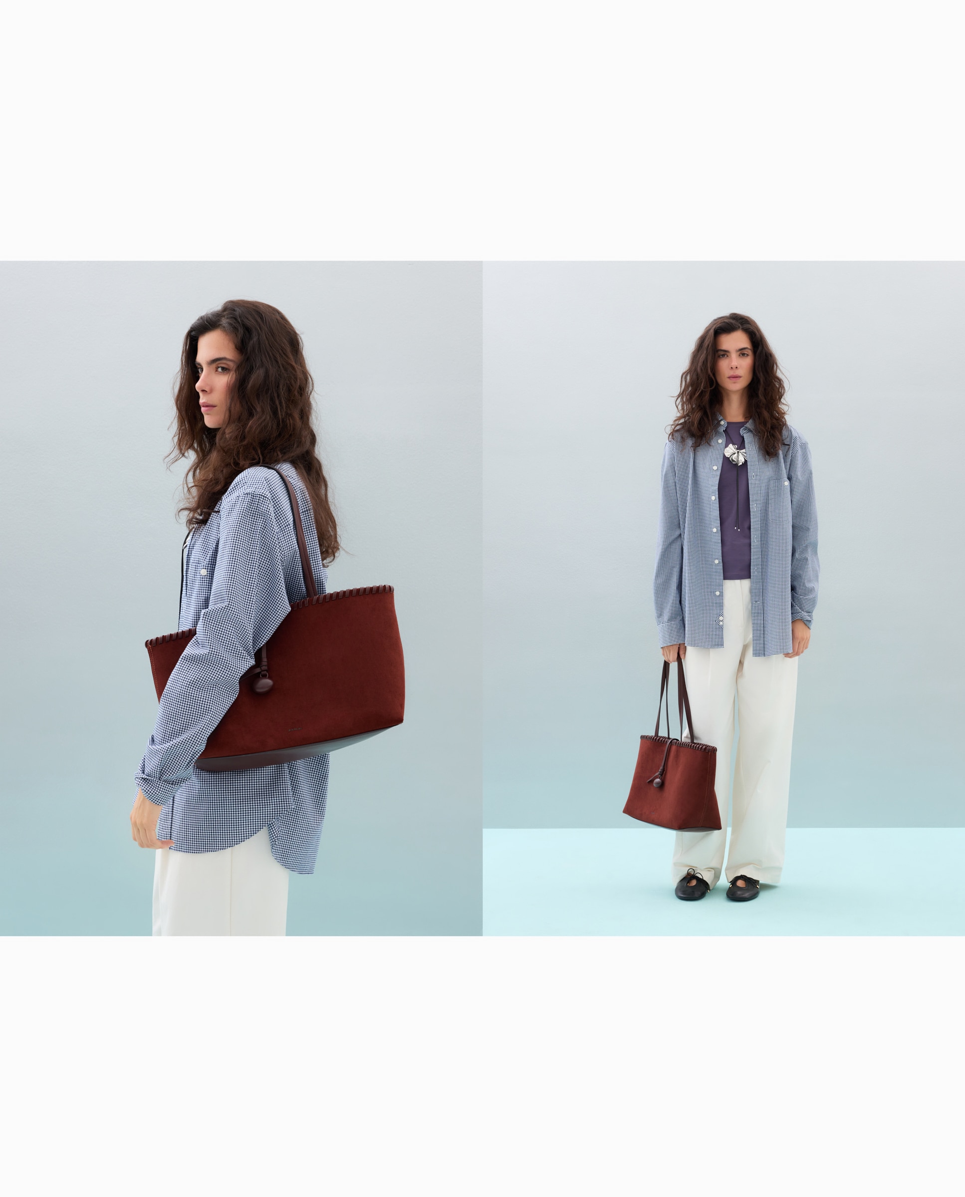 Bolso shopping con pespuntes y pedrería - Jo & Mr. Joe - 730 Camel 730 Camel-6