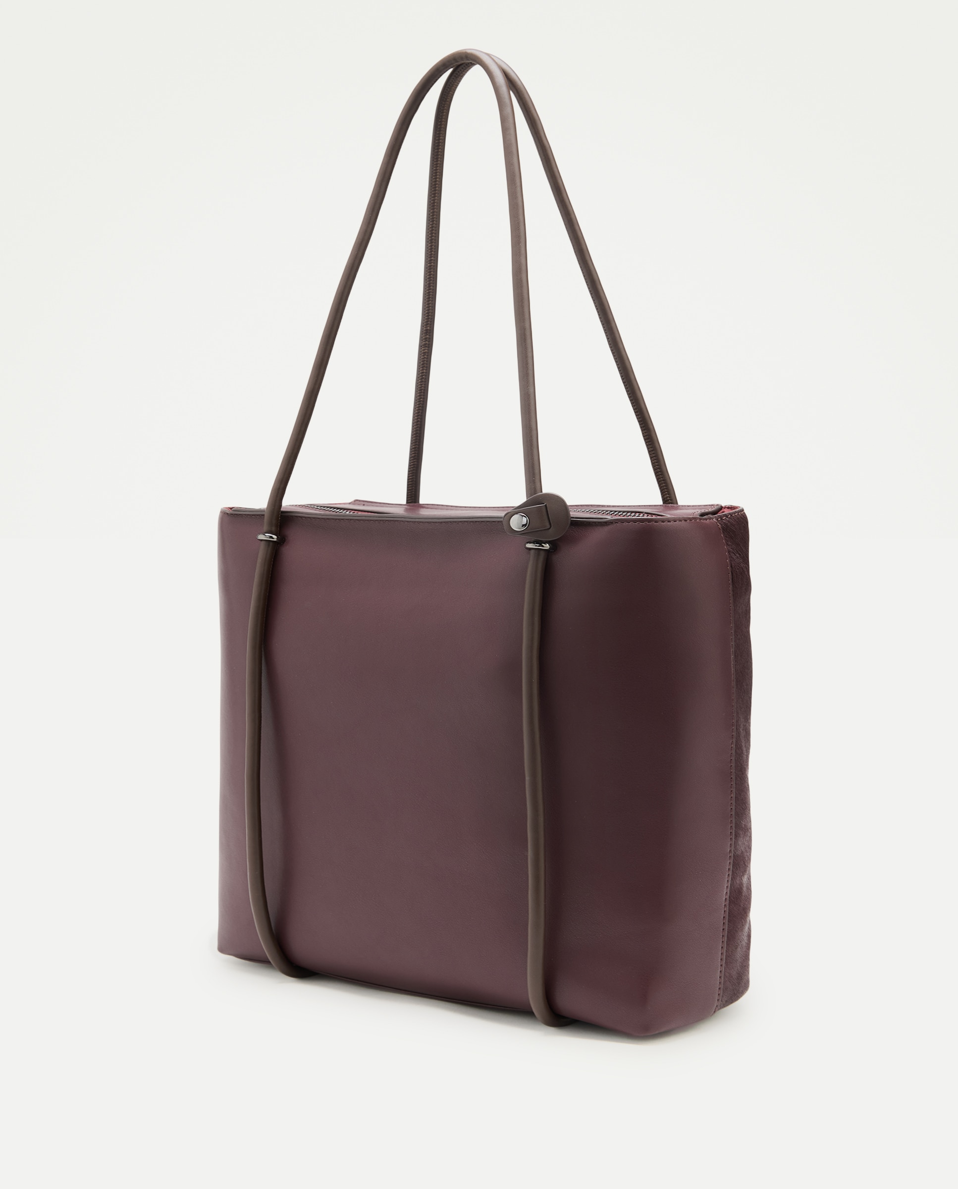 Bolso shopping piel - Jo & Mr. Joe - Burdeos Burdeos-2