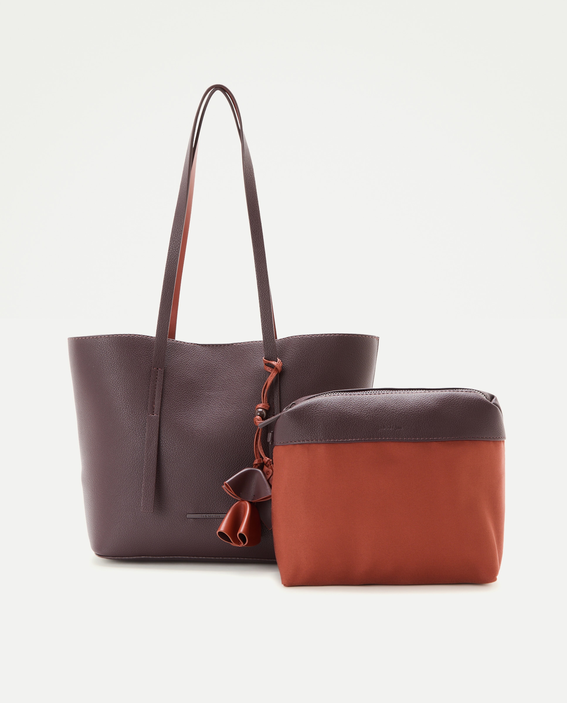 Mala Shopper com Conta Floral Bordeaux-3