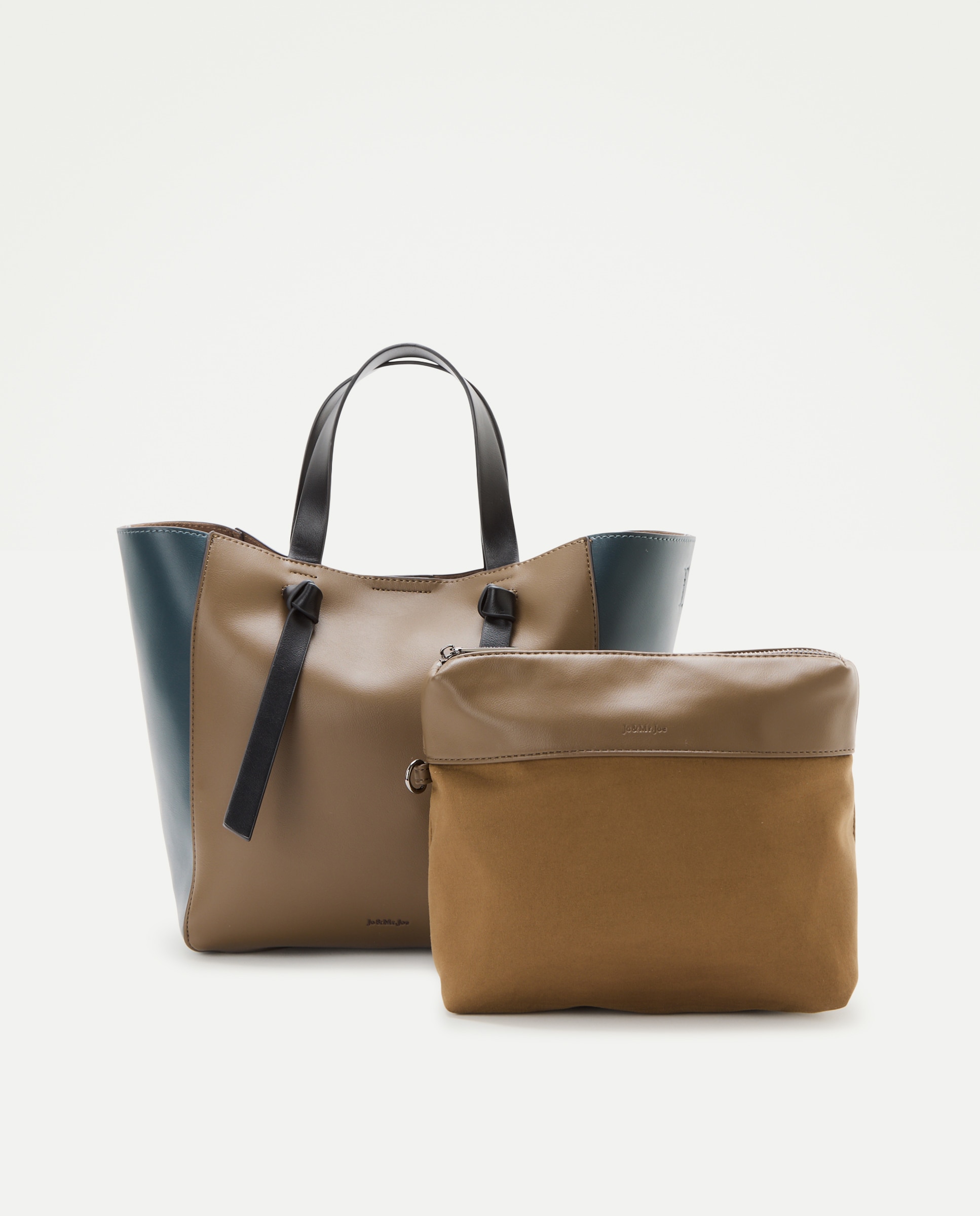 Bolso shopper tricolor - Jo & Mr. Joe - Negro Negro-3