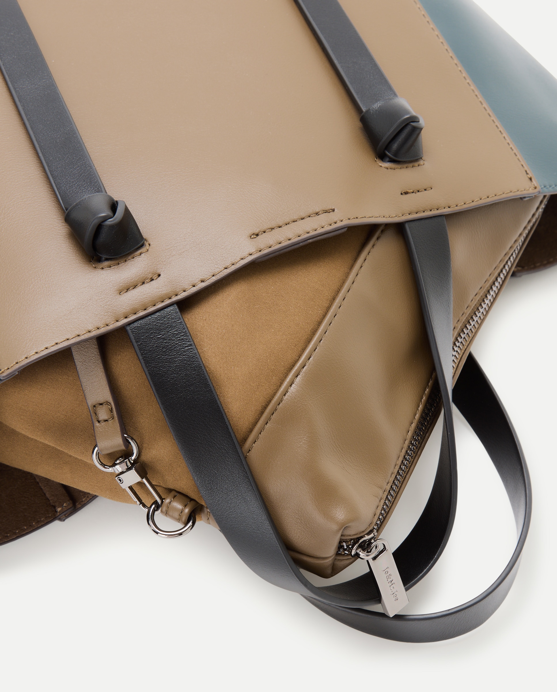 Bolso shopper tricolor - Jo & Mr. Joe - Negro Negro-5