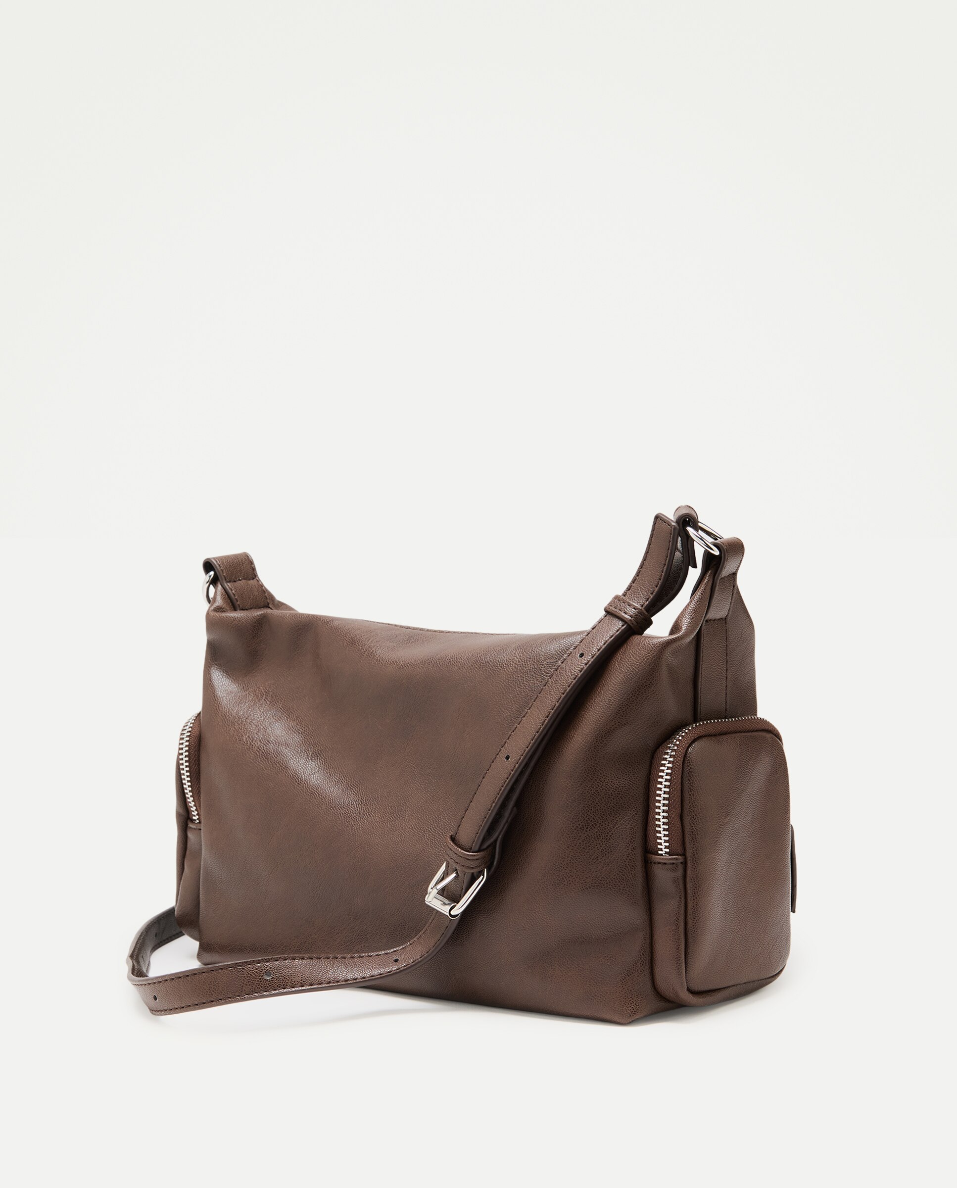 Mala Shopper com Bolsos Chocolate-2