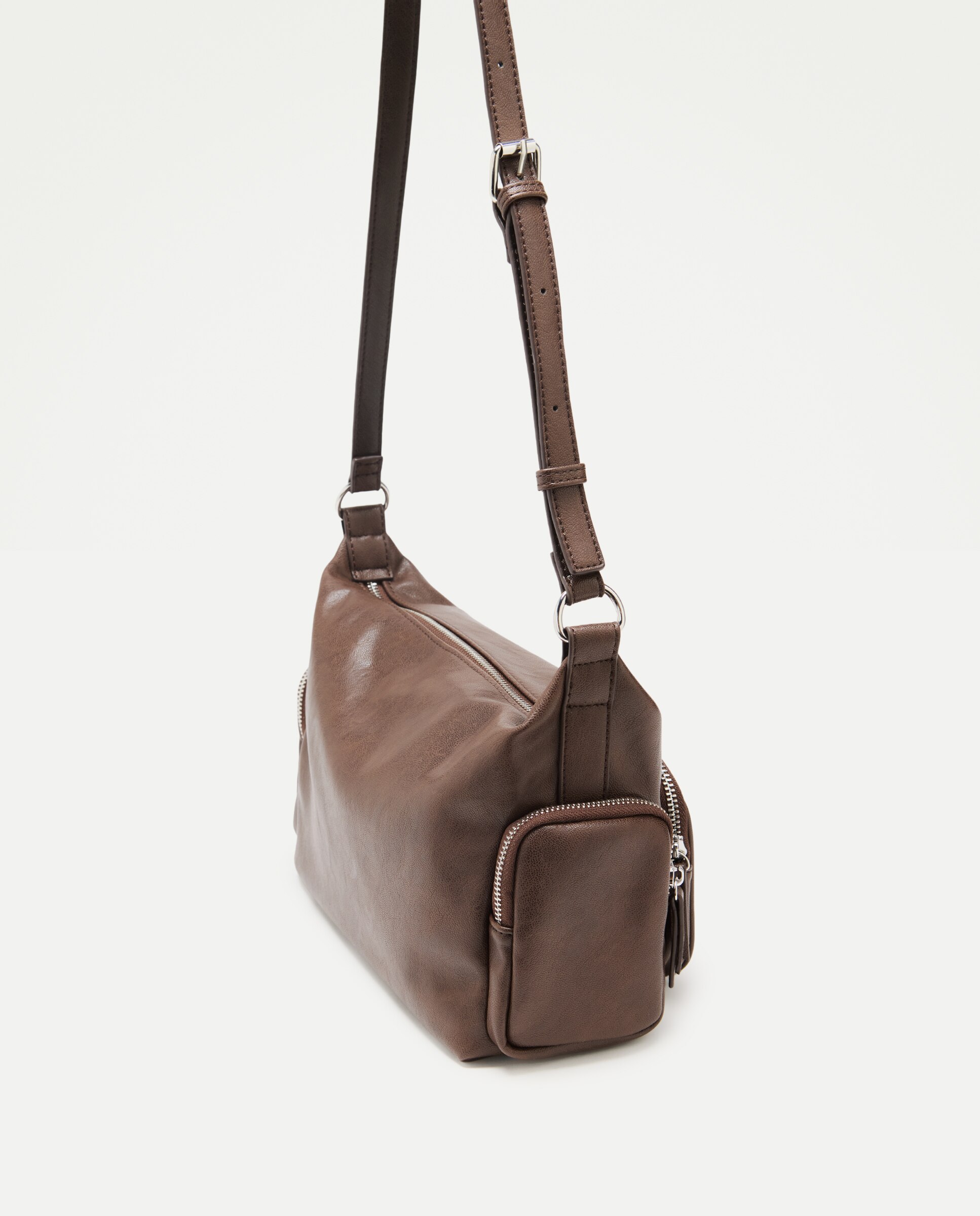 Mala Shopper com Bolsos Chocolate-3