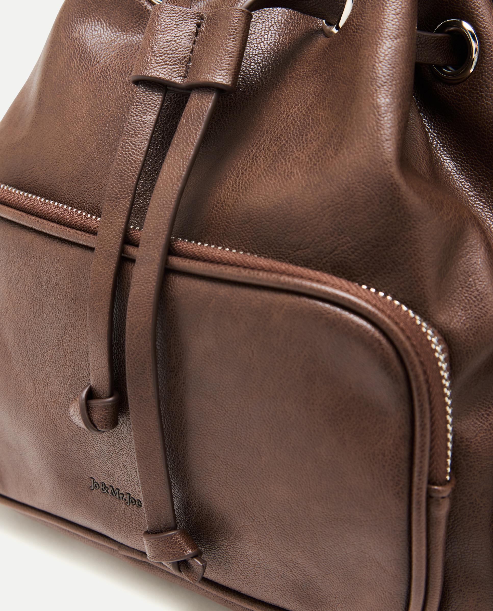 Mala a Tiracolo com Bolsos Chocolate-4