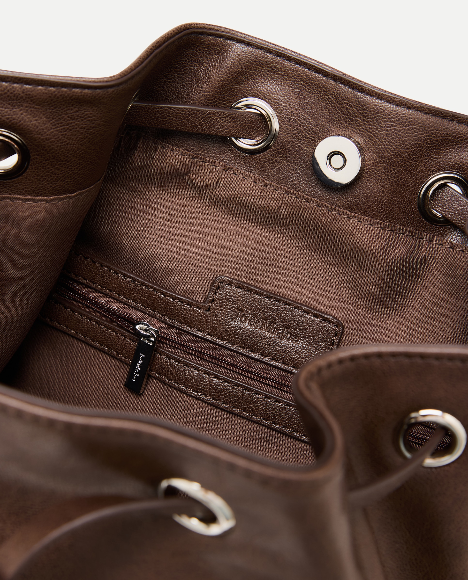 Mala a Tiracolo com Bolsos Chocolate-5
