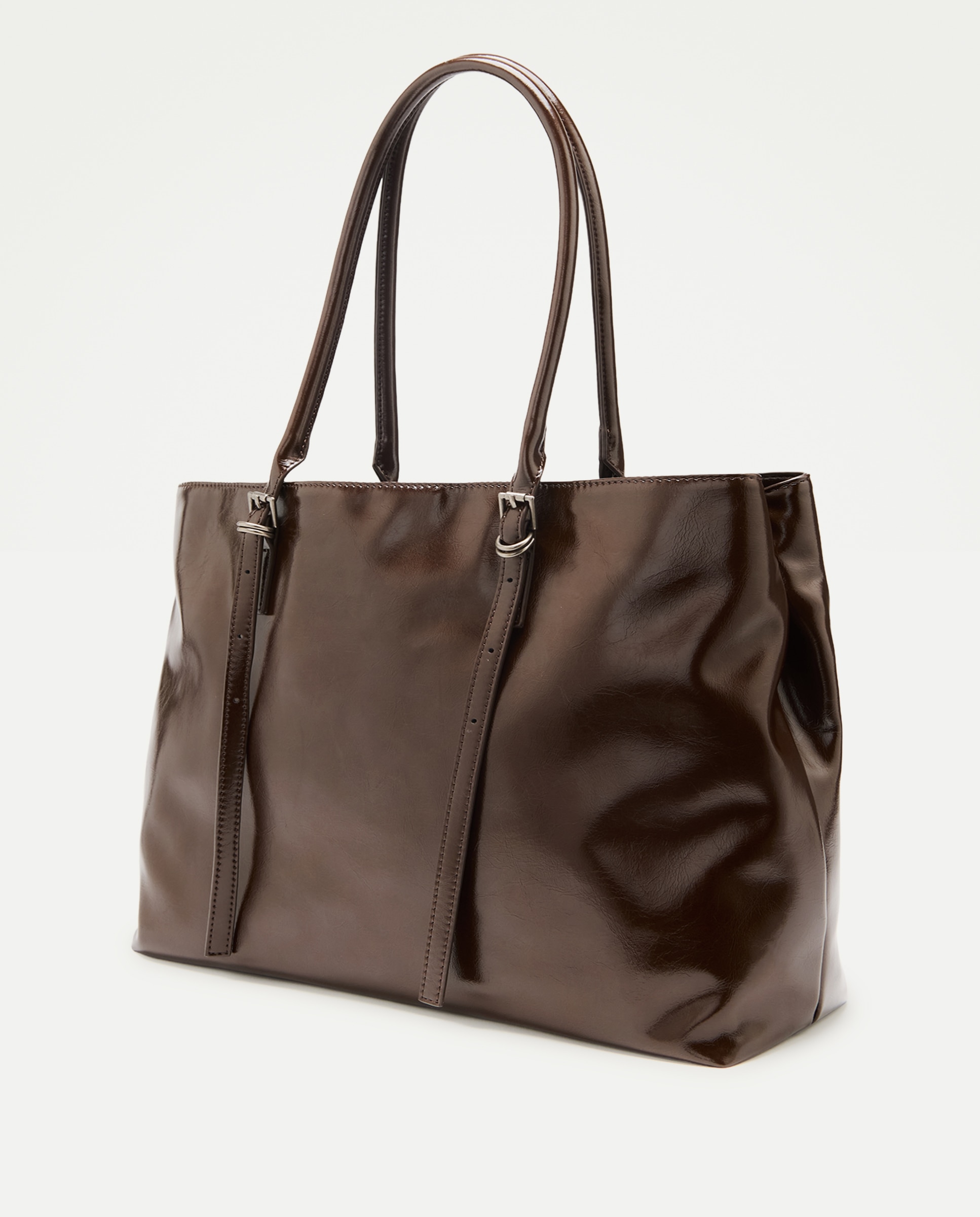 Bolso shopper liso - Jo & Mr. Joe - Chocolate Chocolate-2