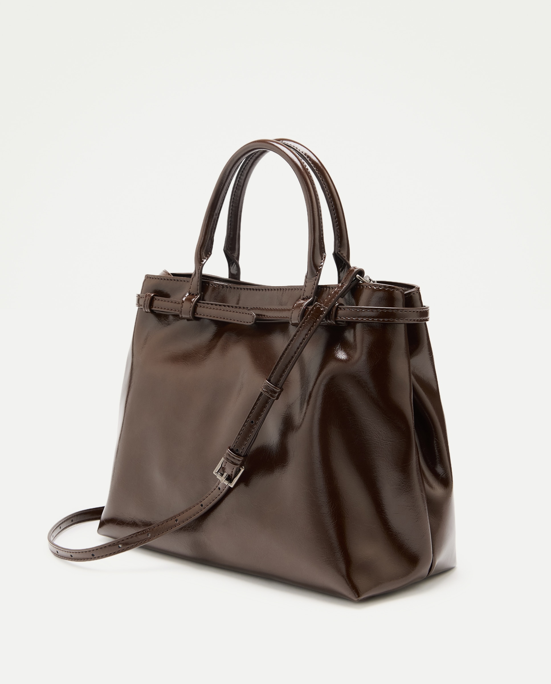 Bolso shopper liso - Jo & Mr. Joe - Chocolate Chocolate-2