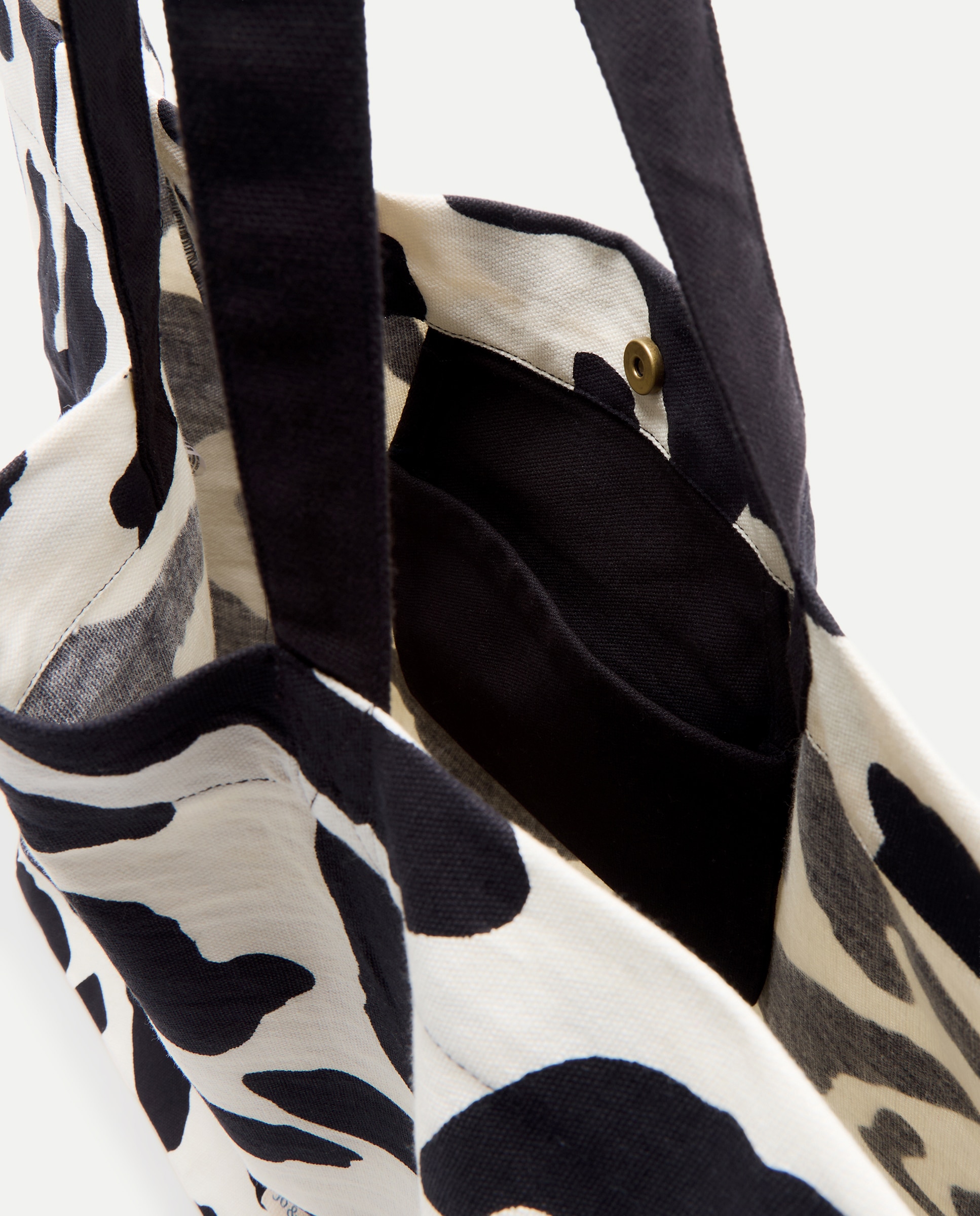 Saco de Praia com Estampado de Manchas 120 Cru-4