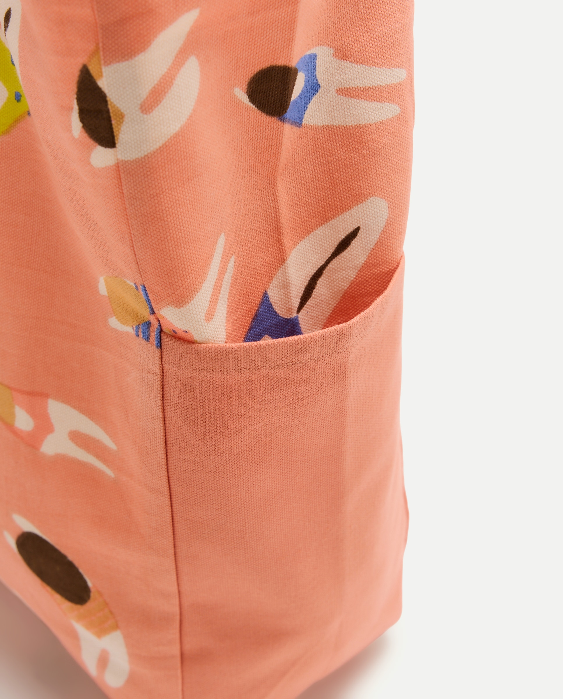 Mala Shopper de Praia com Estampado Branco-3