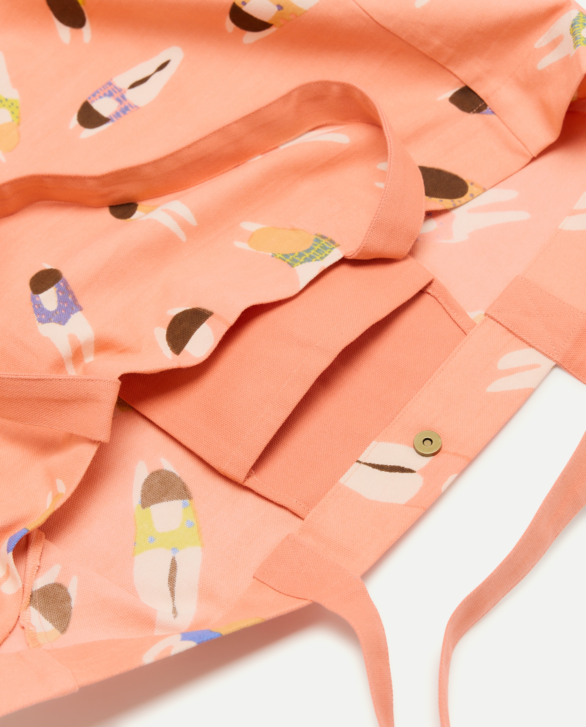 Mala Shopper de Praia com Estampado Branco-4