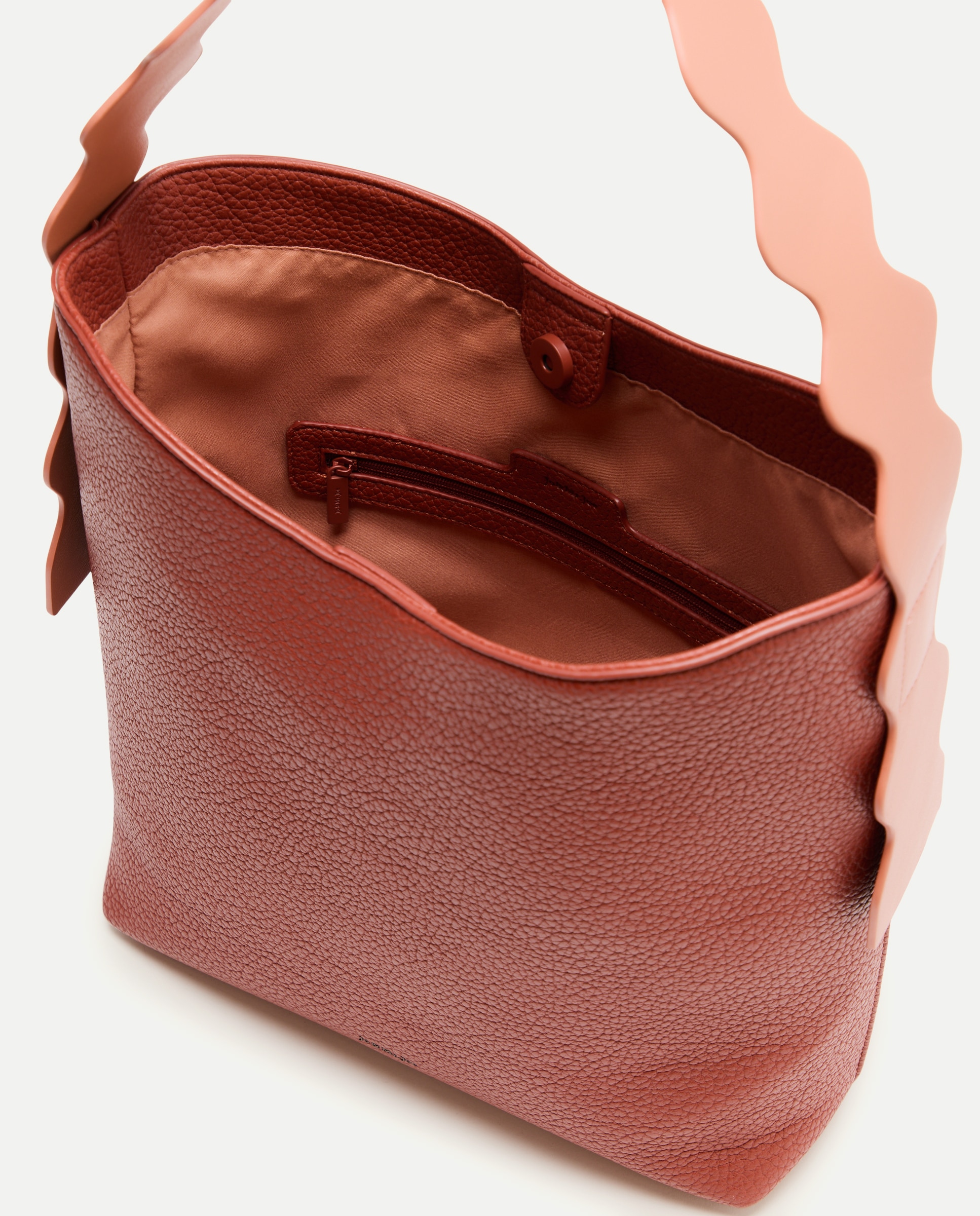 Mala de Ombro com Alça Ondulada 770 Terracota-3