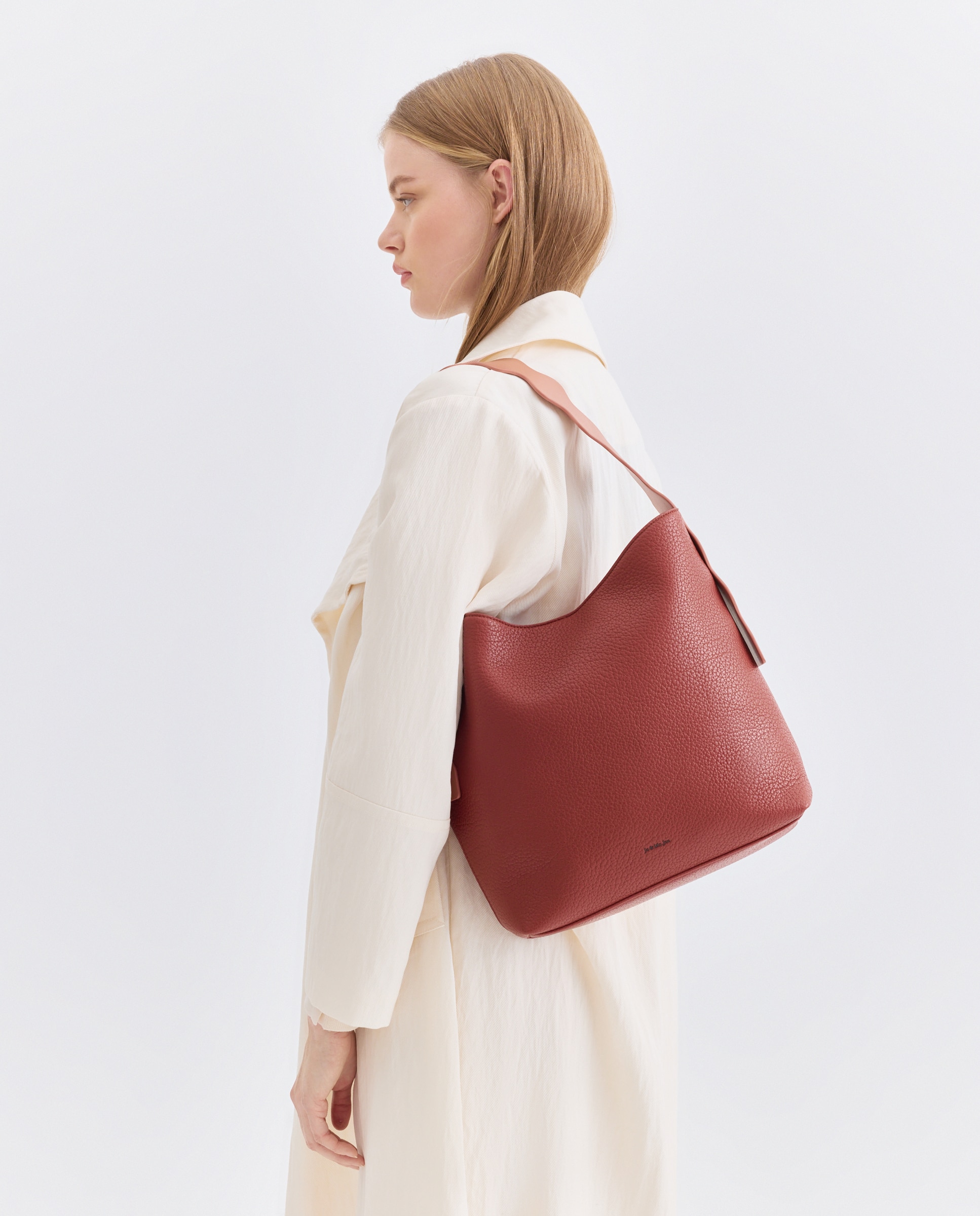 Mala de Ombro com Alça Ondulada 770 Terracota-5