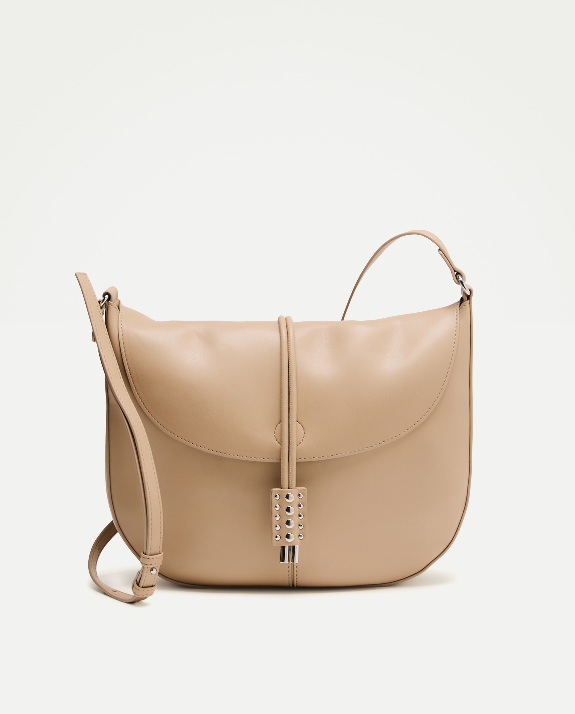 Imagen 1 de Bolso de hombro con detalle de tachas - Jo & Mr. Joe - Negro Gris claro