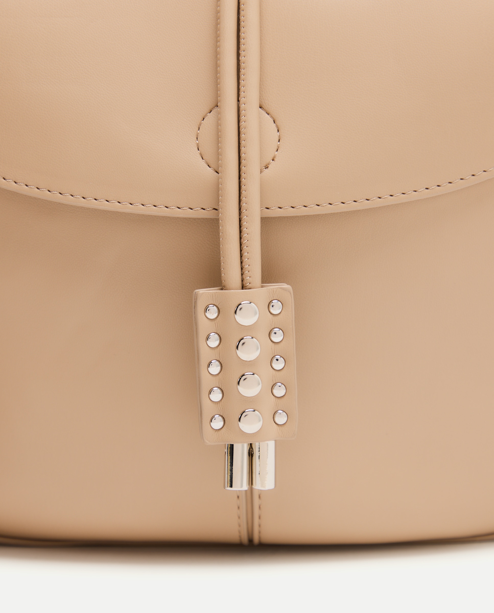 Imagen 5 de Bolso de hombro con detalle de tachas - Jo & Mr. Joe - Negro Gris claro