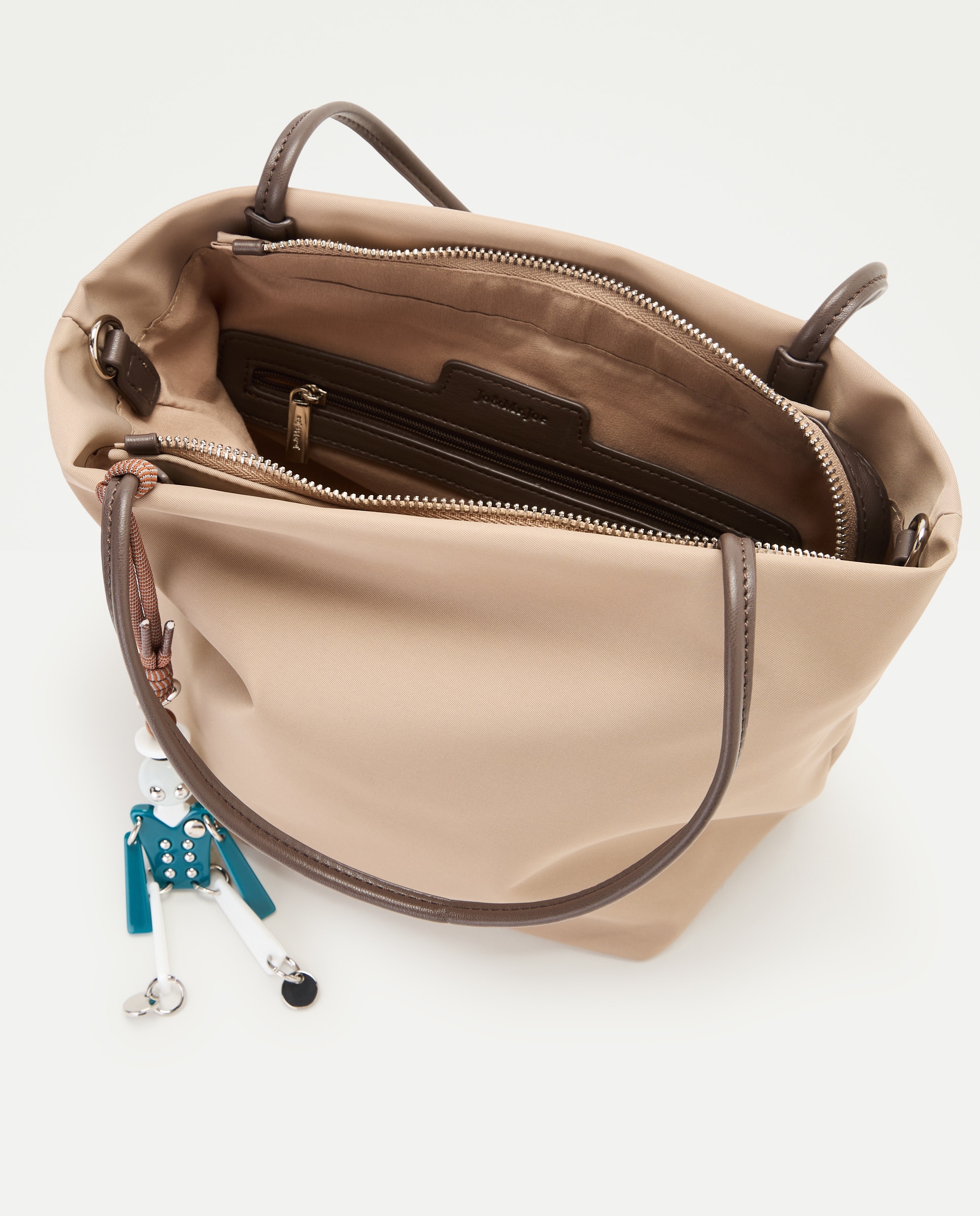 Mala Shopper de Nylon com Conta 120 Cru-5