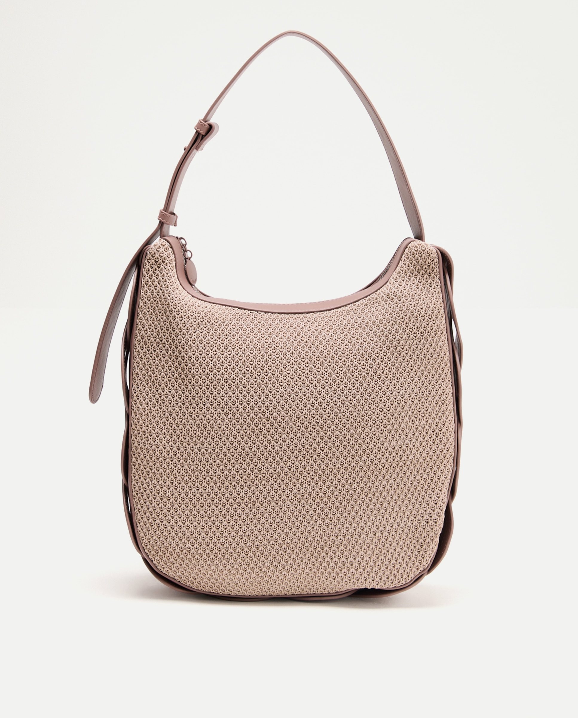 Imagem 0 de Mala a Tiracolo em Tecido Maia com Detalhe de Trança