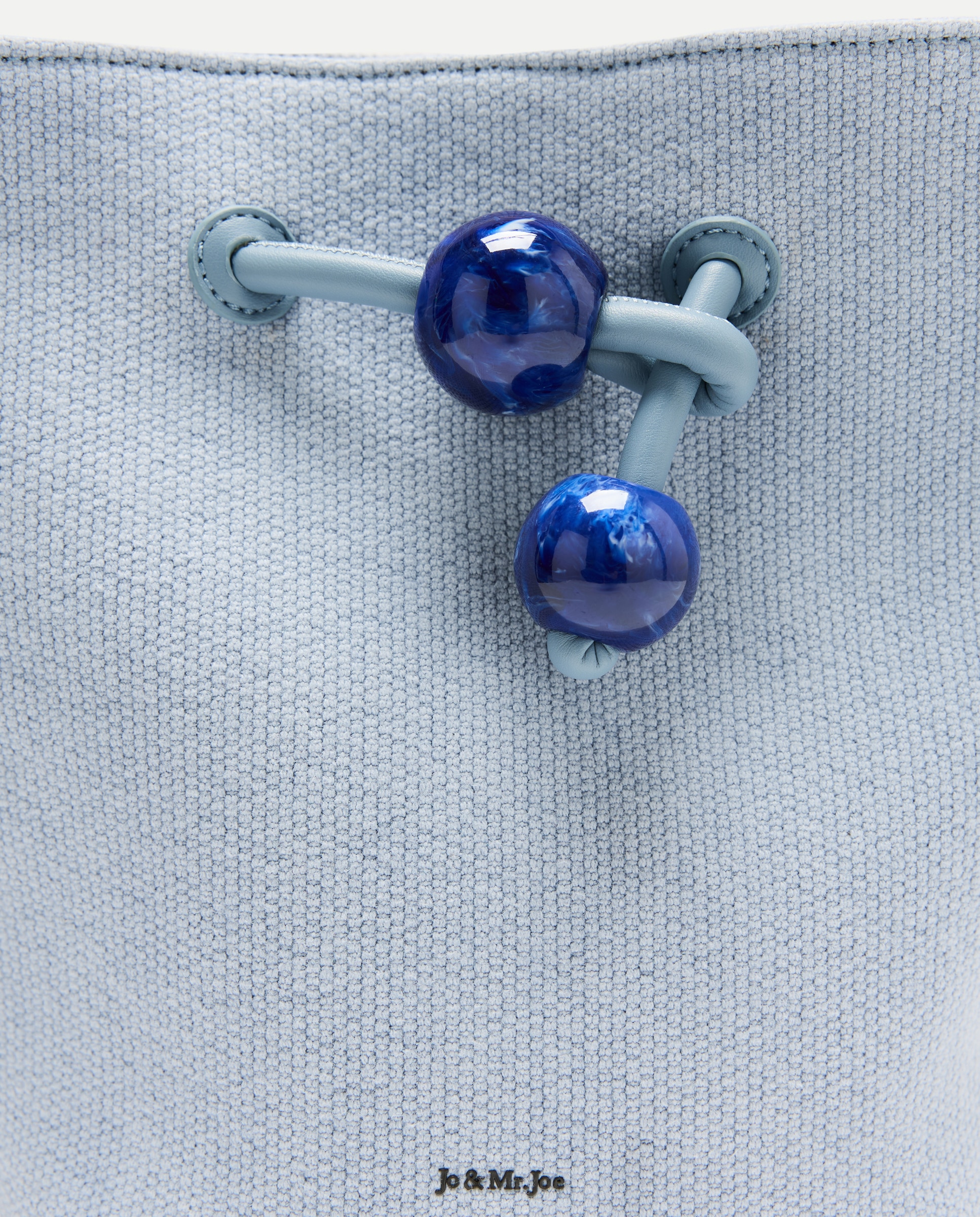 Mala de Ombro com Detalhe de Bolas 400 Azul-4