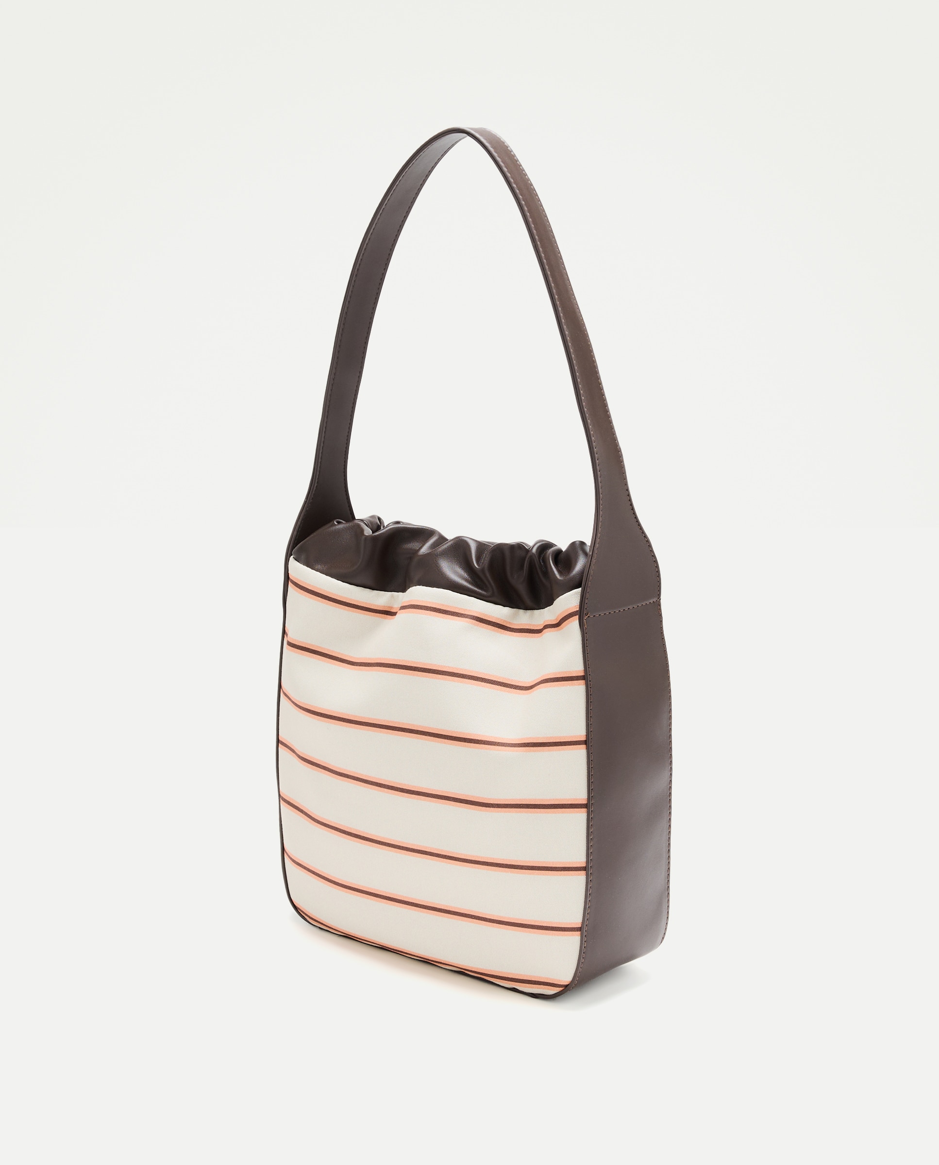 Imagen 2 de Bolso bandolera con estampado de rayas - Jo & Mr. Joe - Blanco roto Blanco roto