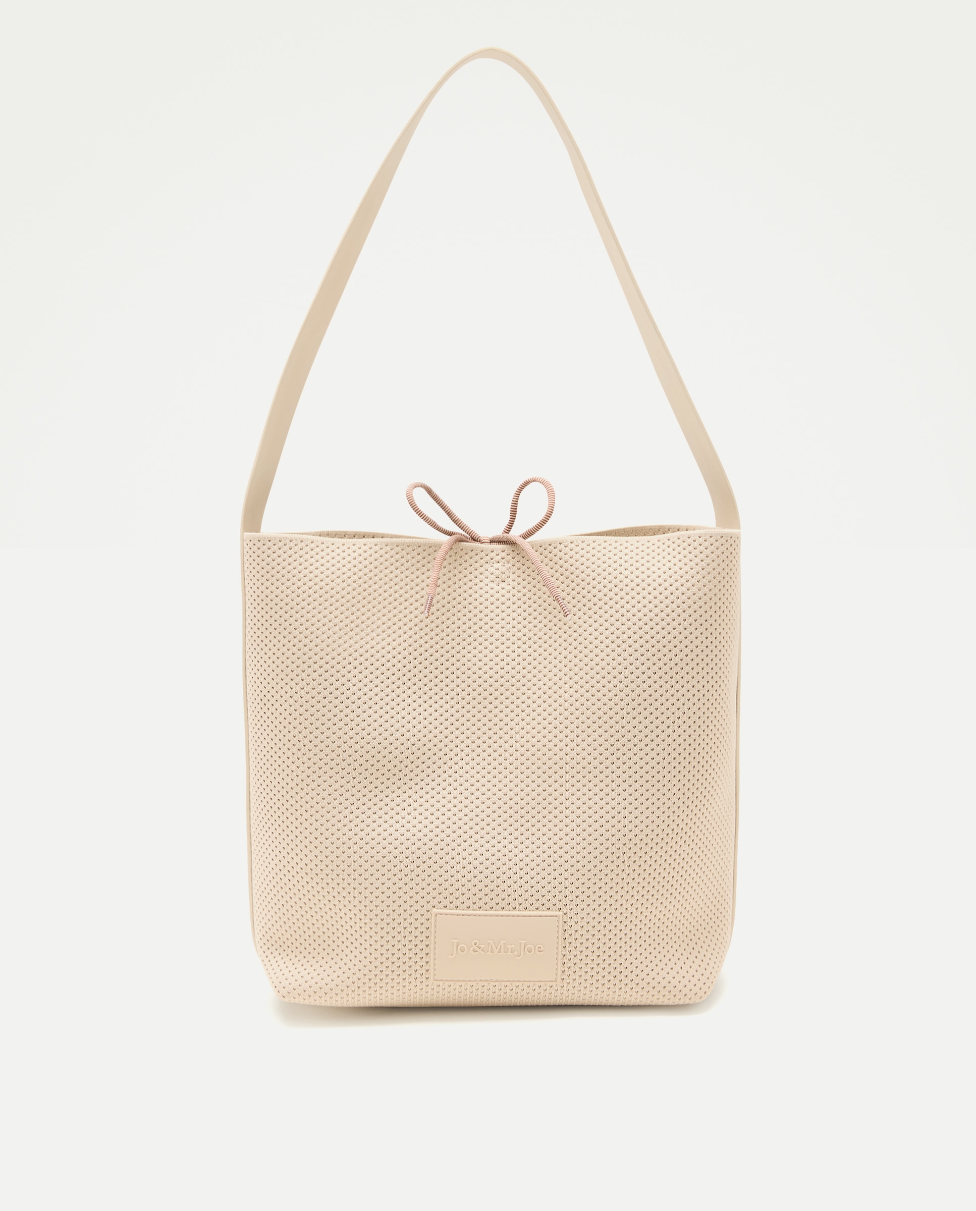 Imagen 0 de Bolso de hombro de punto Blanco roto