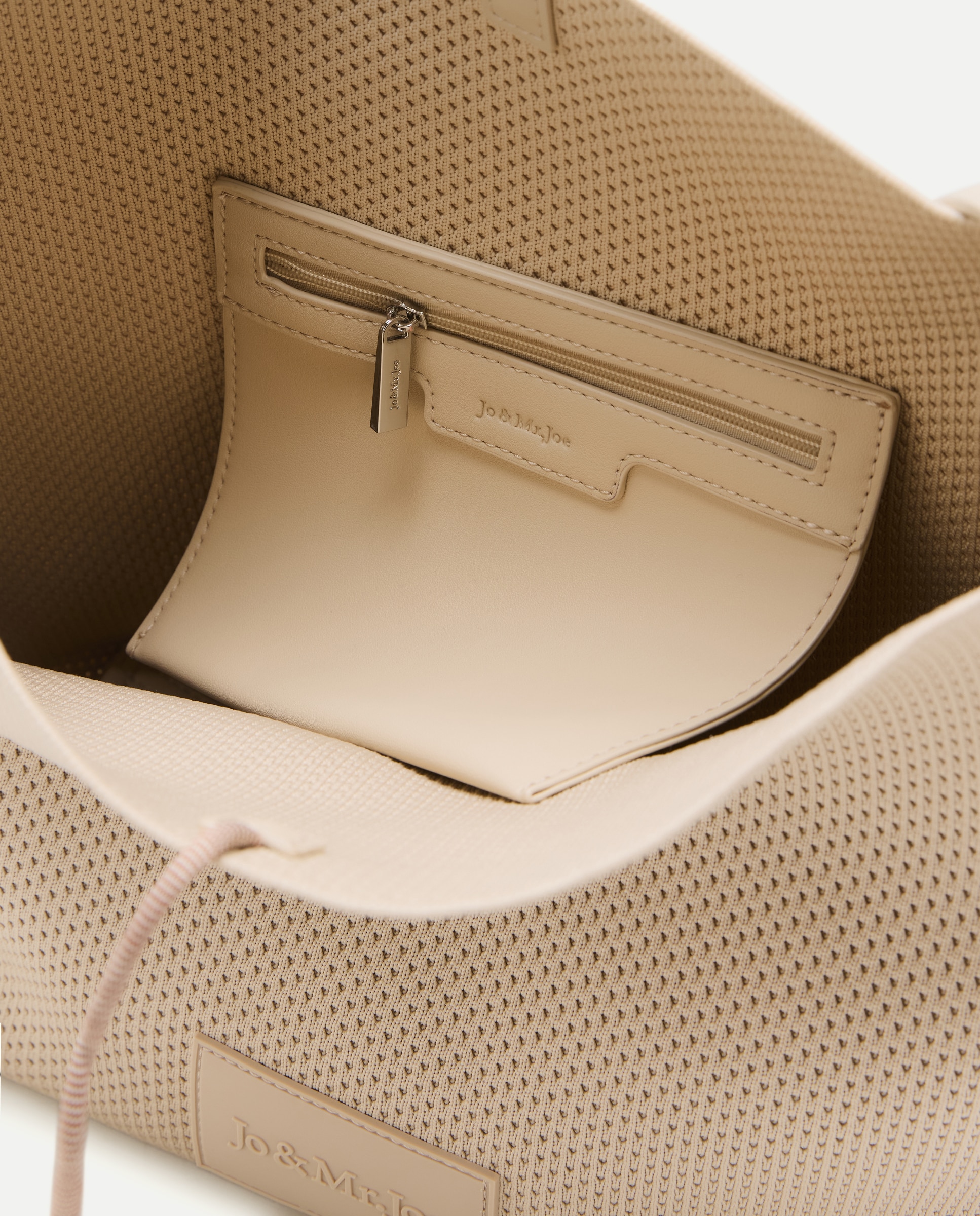 Bolso de hombro de punto - Jo & Mr. Joe - Blanco roto Blanco roto-3