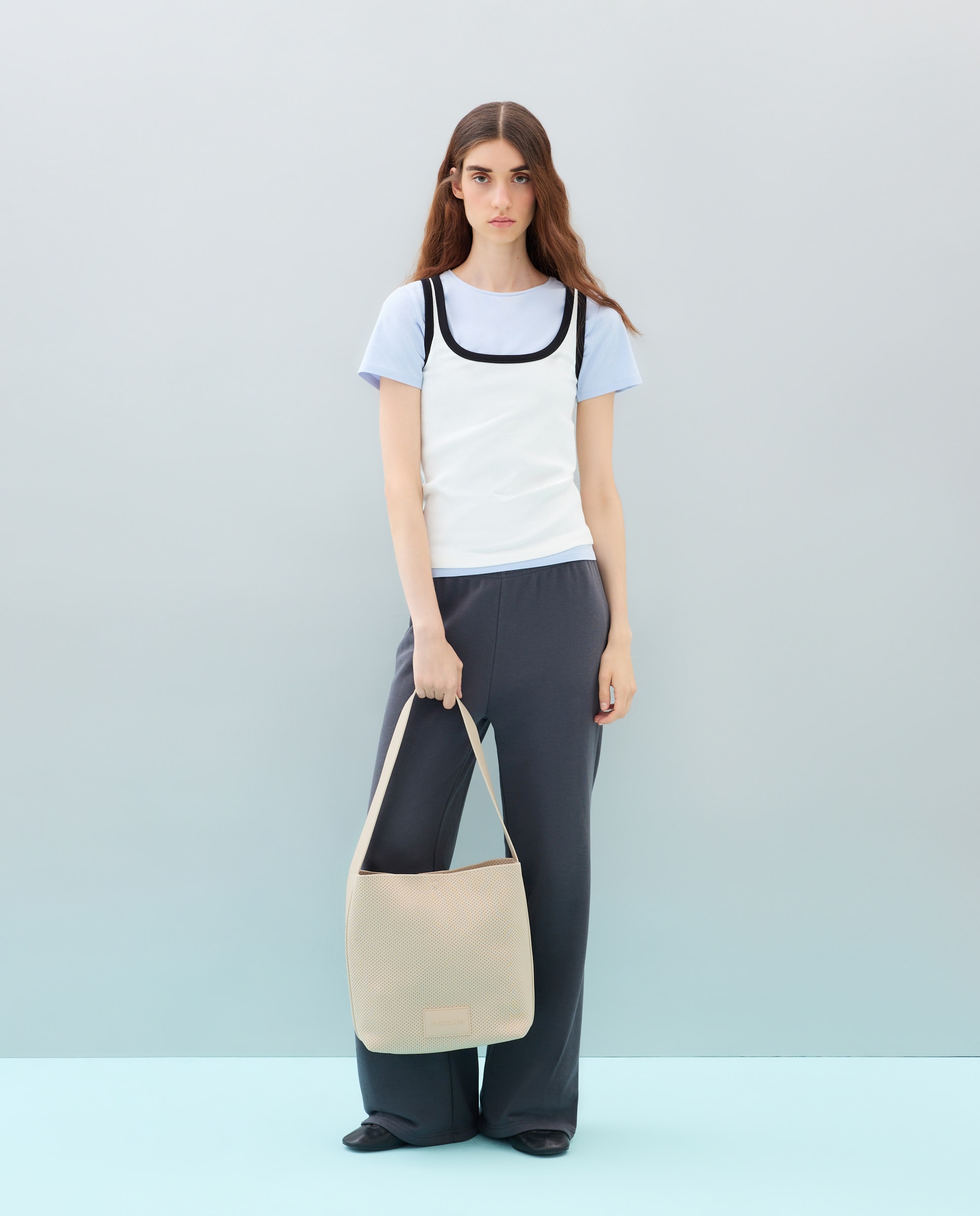 Bolso de hombro de punto - Jo & Mr. Joe - Blanco roto Blanco roto-5