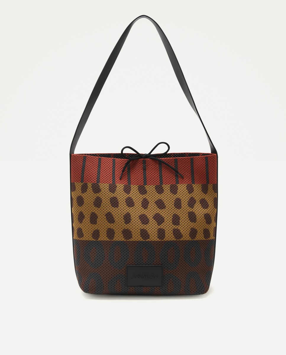 Imagen 1 de Bolso de hombro de punto Rojo