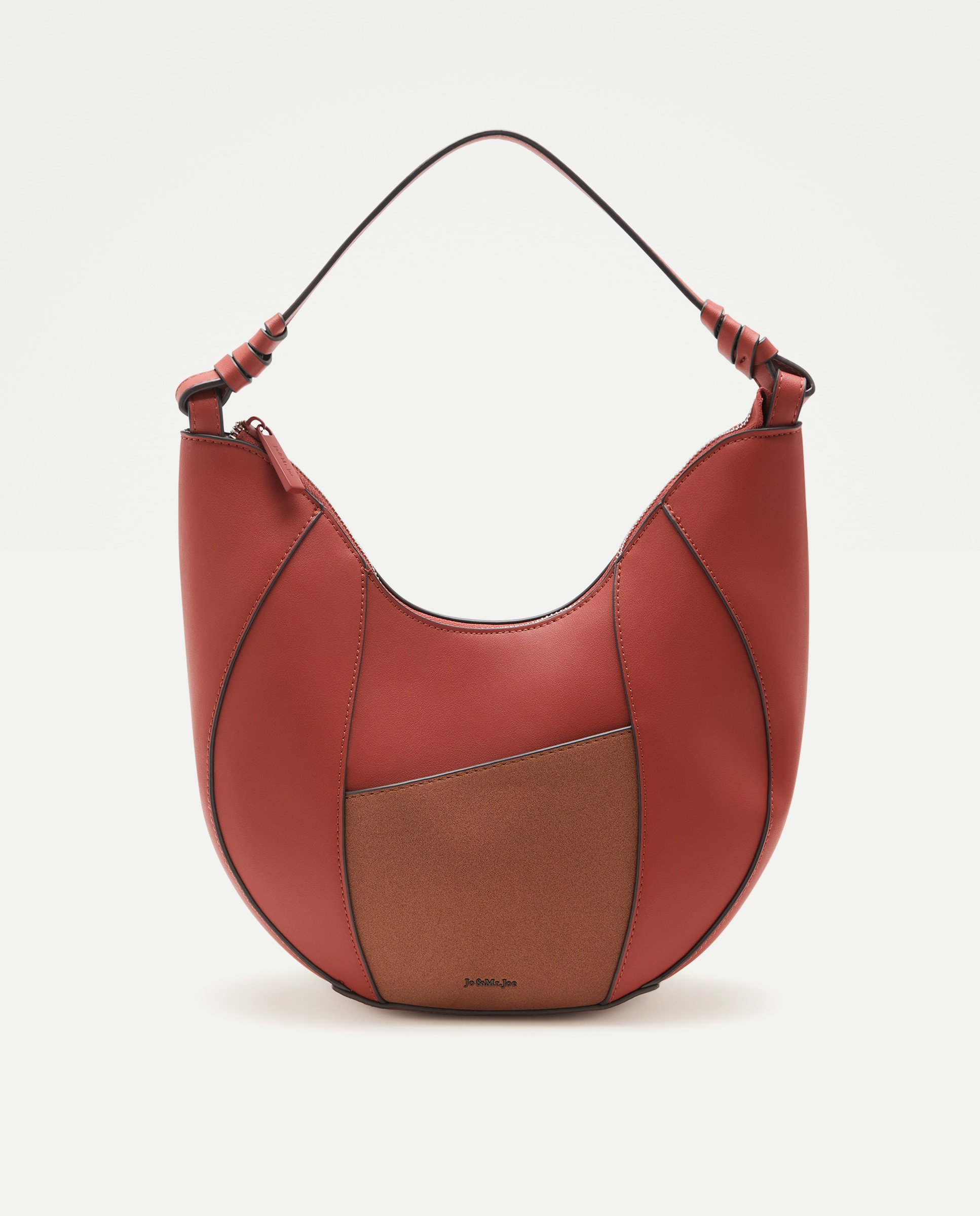 Imagem 0 de Mala de Ombro com Materiais Combinados