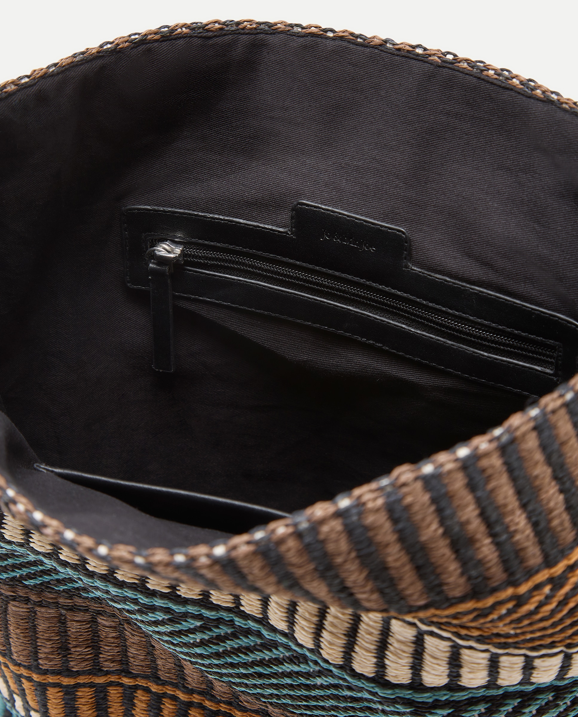 Bolso hobo con colores combinados - Jo & Mr. Joe - Marrón Marrón-4