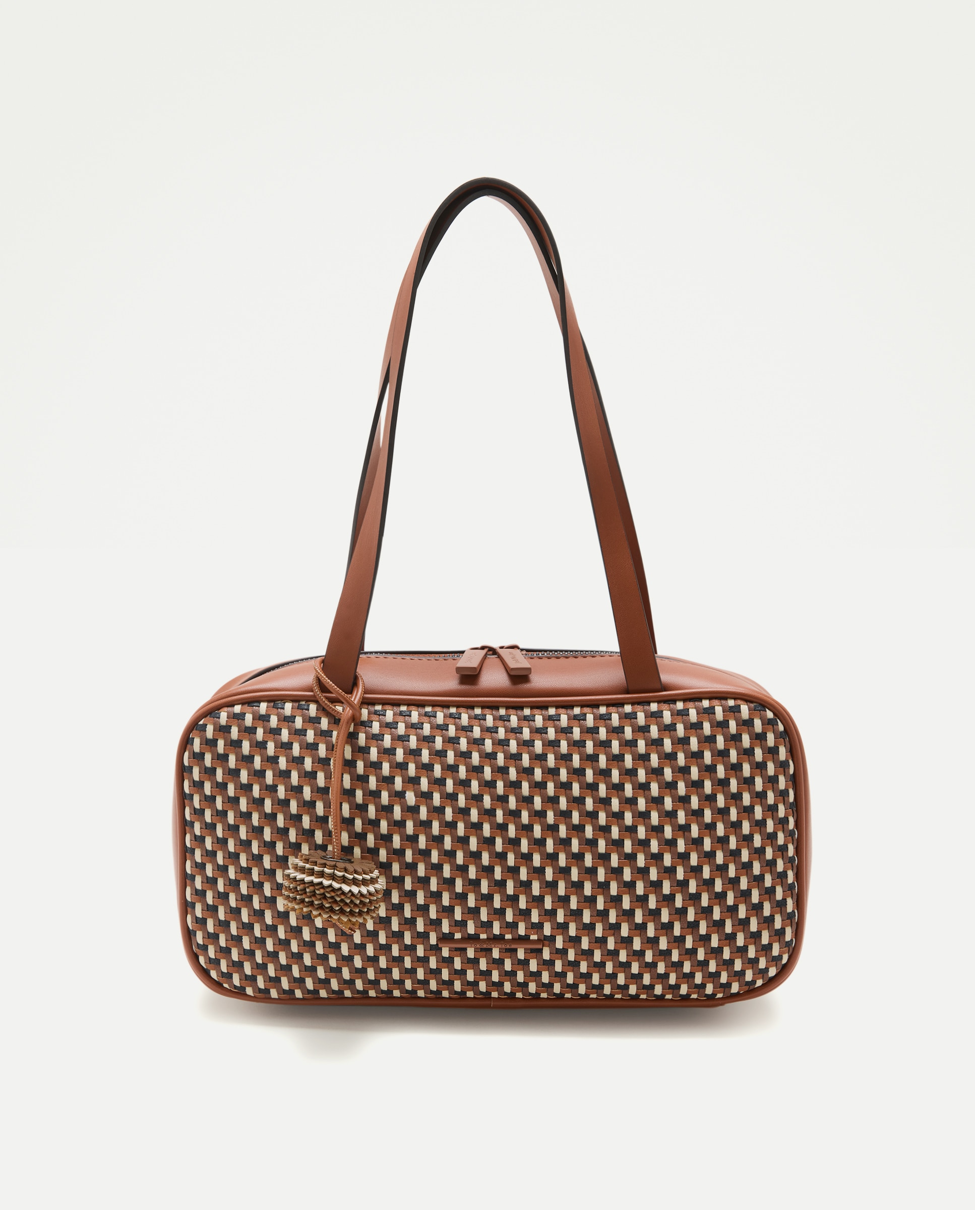 Tote en negro con asa adicional y compartimento extraíble - Jo & Mr. Joe - Marrón Marrón-1