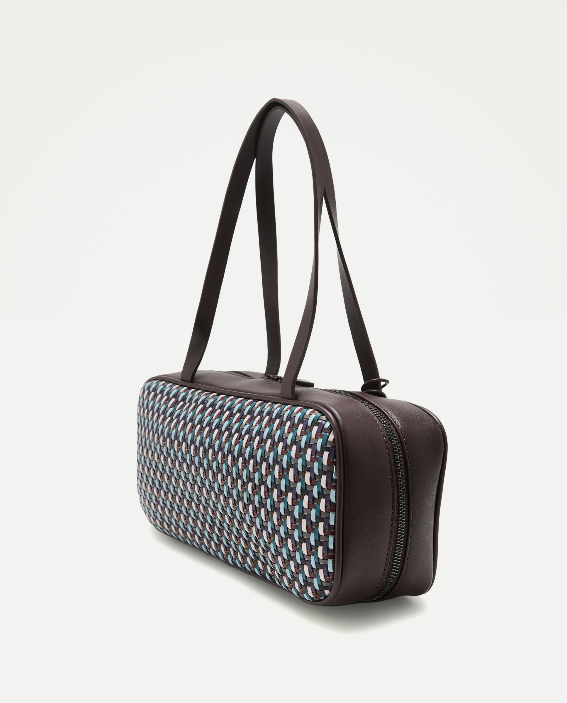 Mala Tipo Tote com Alça Tradicional e Compartimento Amovível - Preto 400 Azul-2