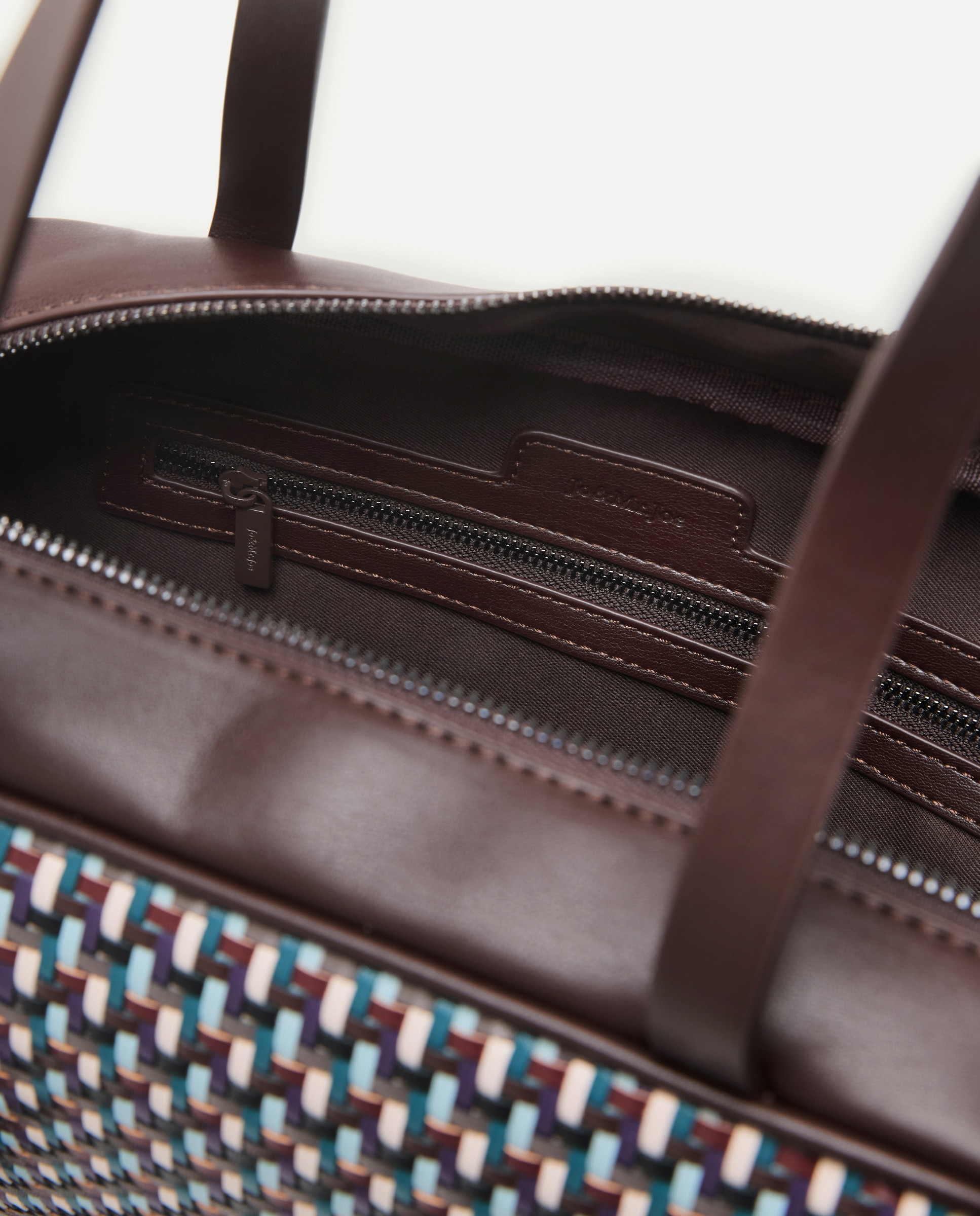 Mala Tipo Tote com Alça Tradicional e Compartimento Amovível - Preto 400 Azul-3