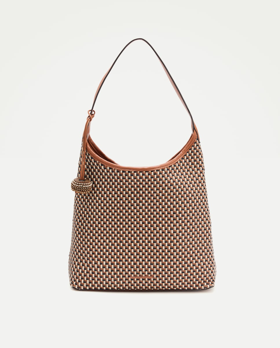 Imagen 0 de Bolso de hombro trenzado 400 Azul