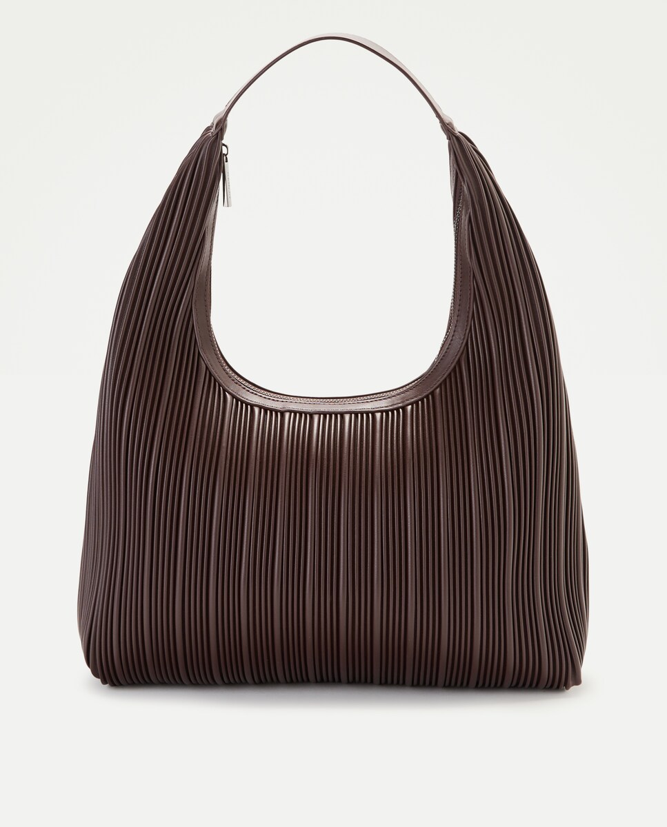 Imagen 0 de Bolso hobo plisado Mostaza