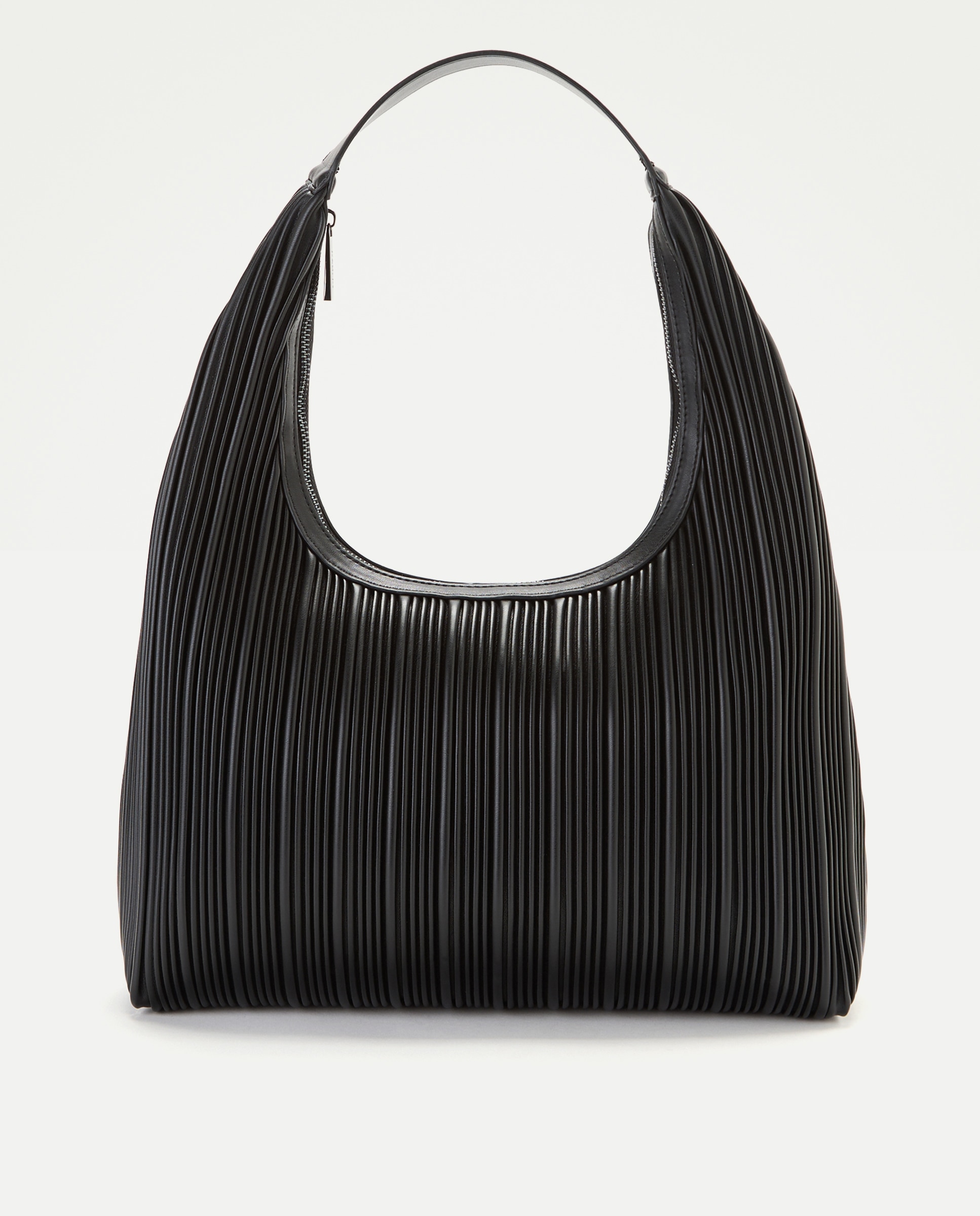 Bolso hobo plisado - Jo & Mr. Joe - Negro Negro-1
