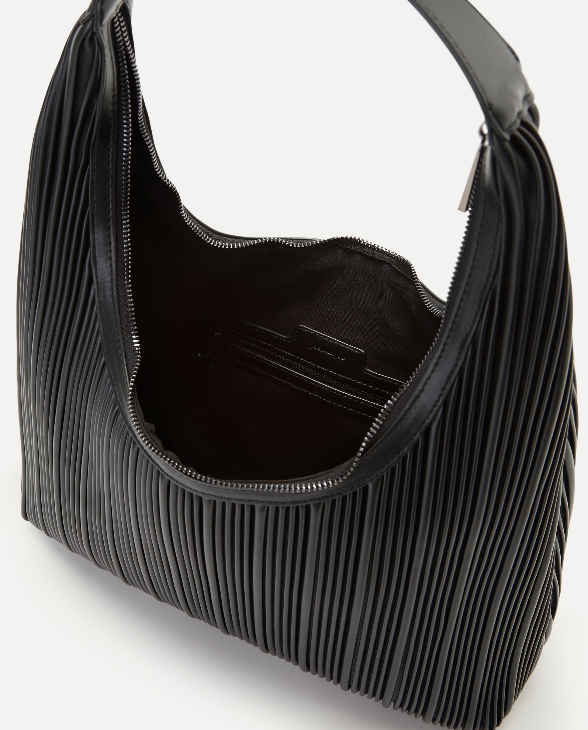 Bolso hobo plisado - Jo & Mr. Joe - Negro Negro-3