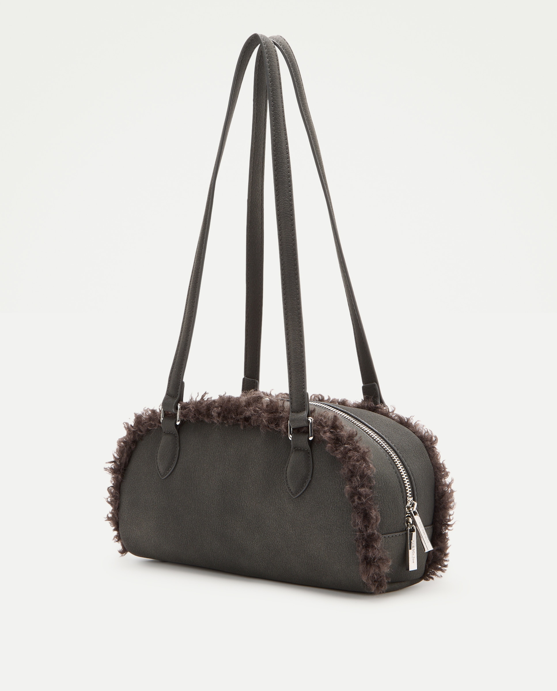 Bolso bowling pelo - Jo & Mr. Joe - 820 Gris medio 820 Gris medio-2