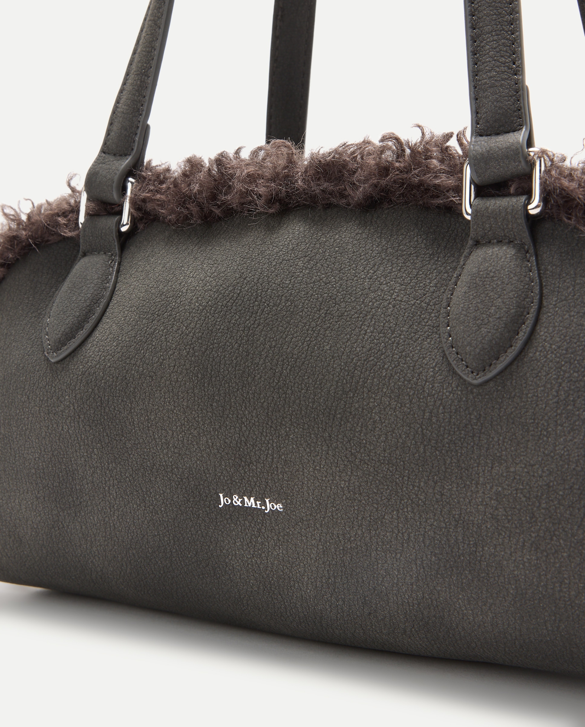 Bolso bowling pelo - Jo & Mr. Joe - 820 Gris medio 820 Gris medio-3