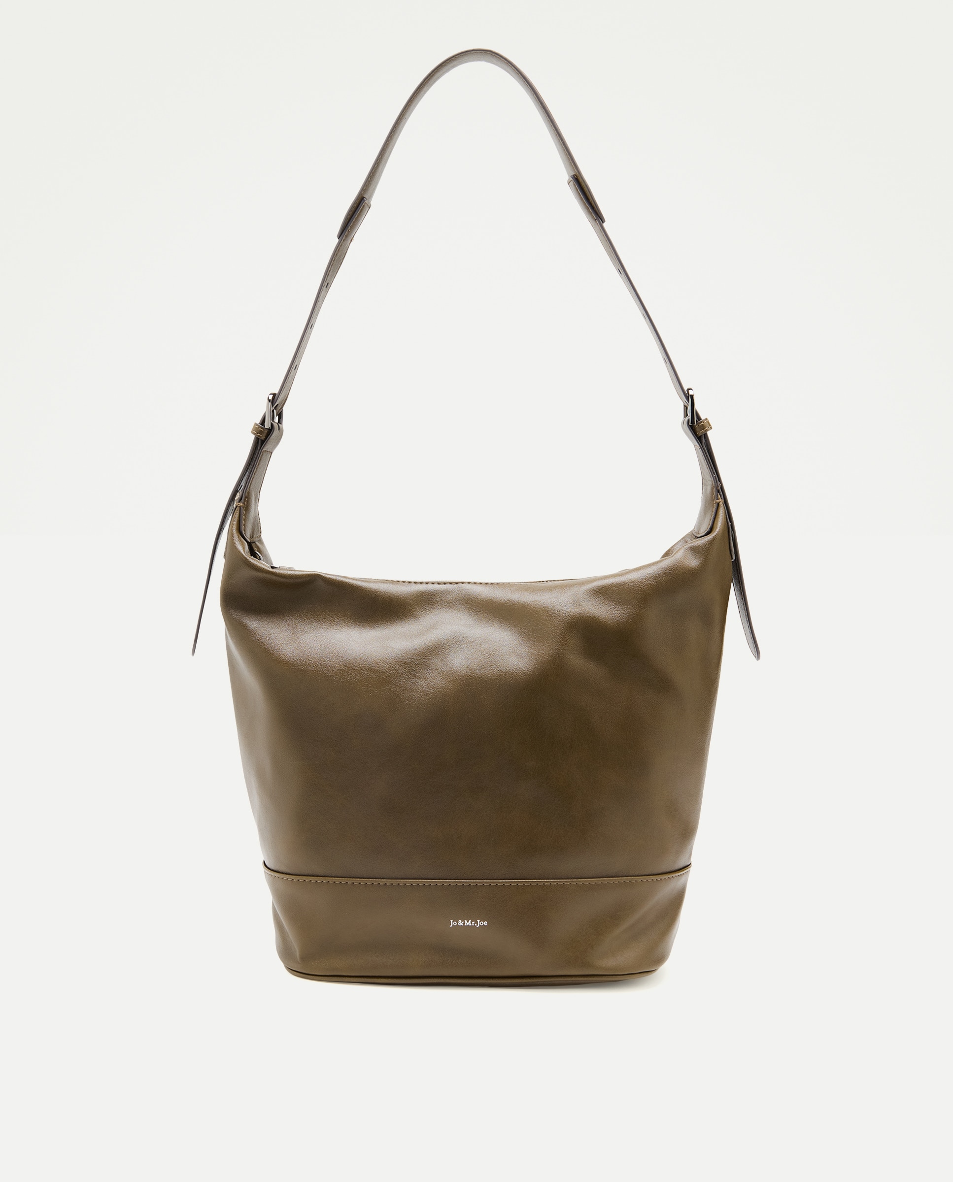 Imagen 1 de Bolso hobo liso - Jo & Mr. Joe - 520 Kaki 520 Kaki