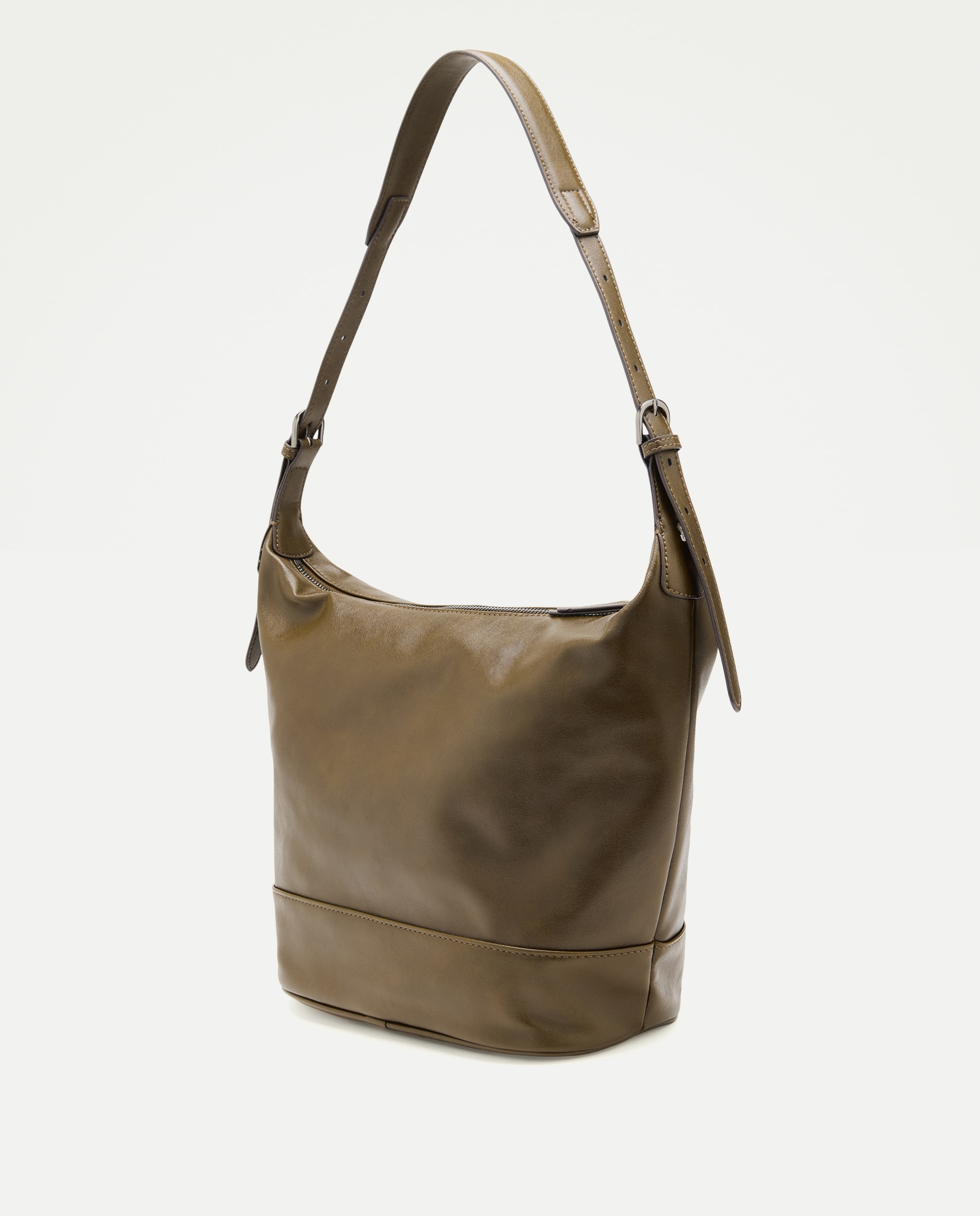 Imagen 2 de Bolso hobo liso - Jo & Mr. Joe - 520 Kaki 520 Kaki