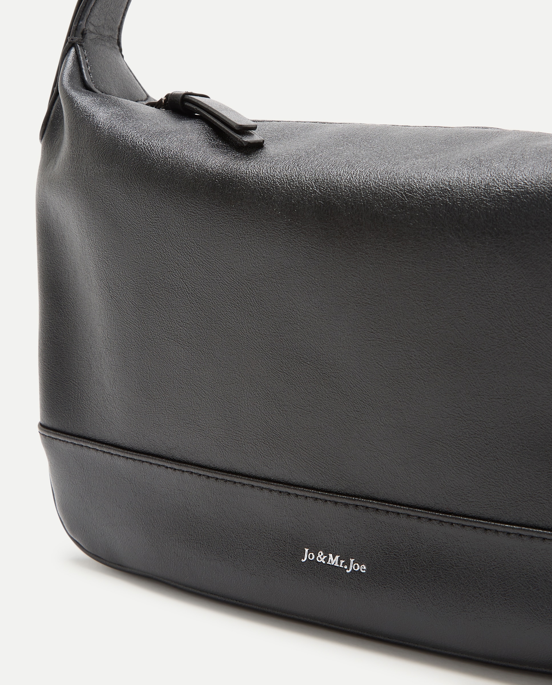 Bolso hobo liso - Jo & Mr. Joe - Negro Negro-3