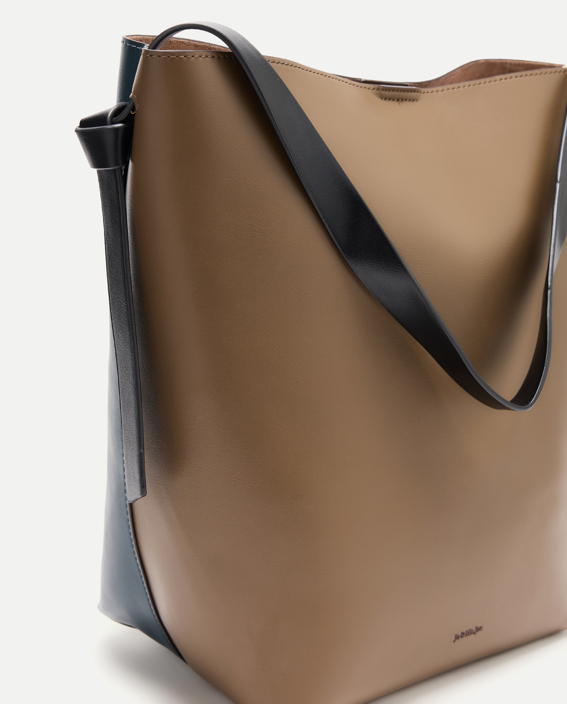 Bolso hobo tricolor - Jo & Mr. Joe - Negro Negro-4