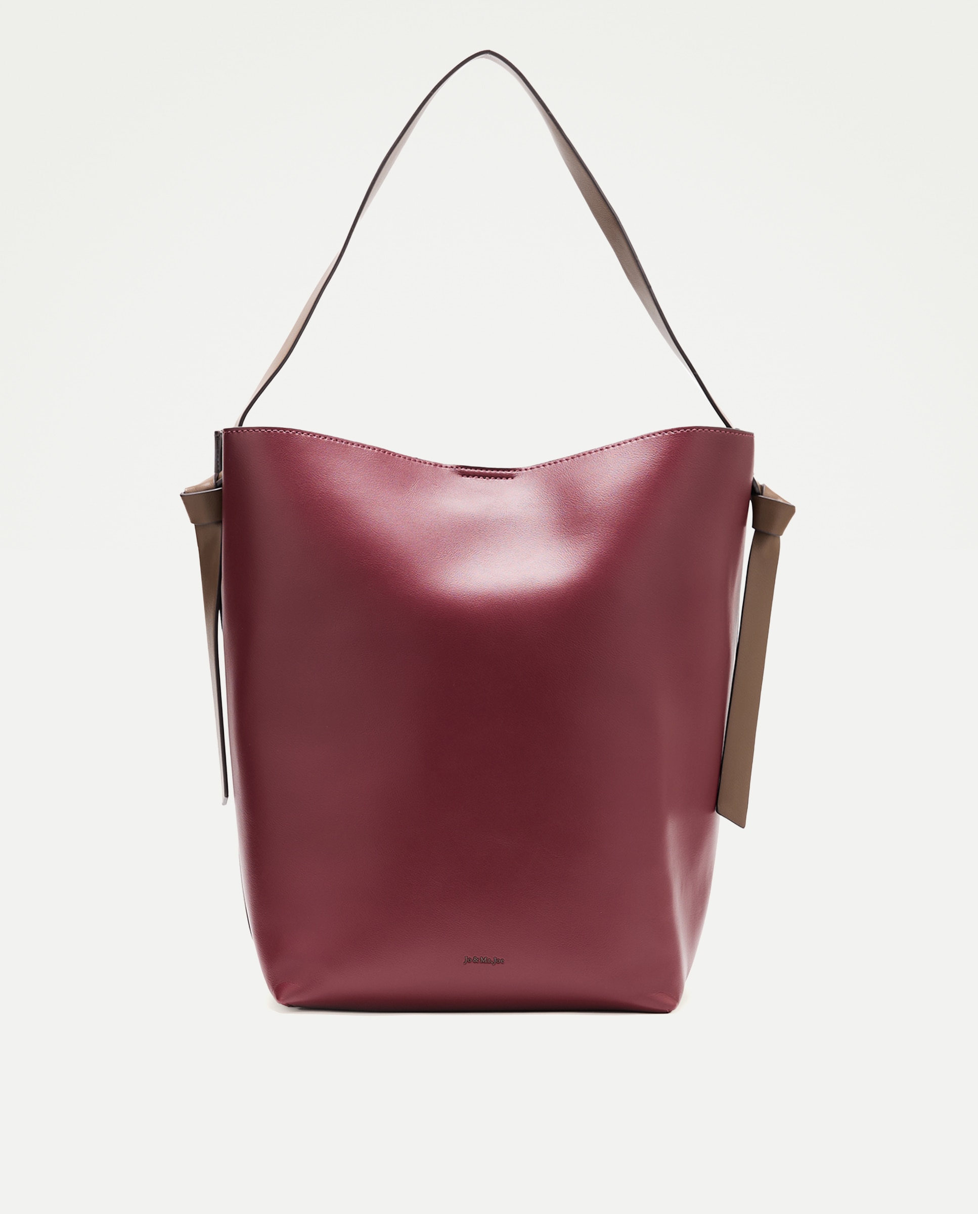 Bolso hobo tricolor - Jo & Mr. Joe - Burdeos Burdeos-1