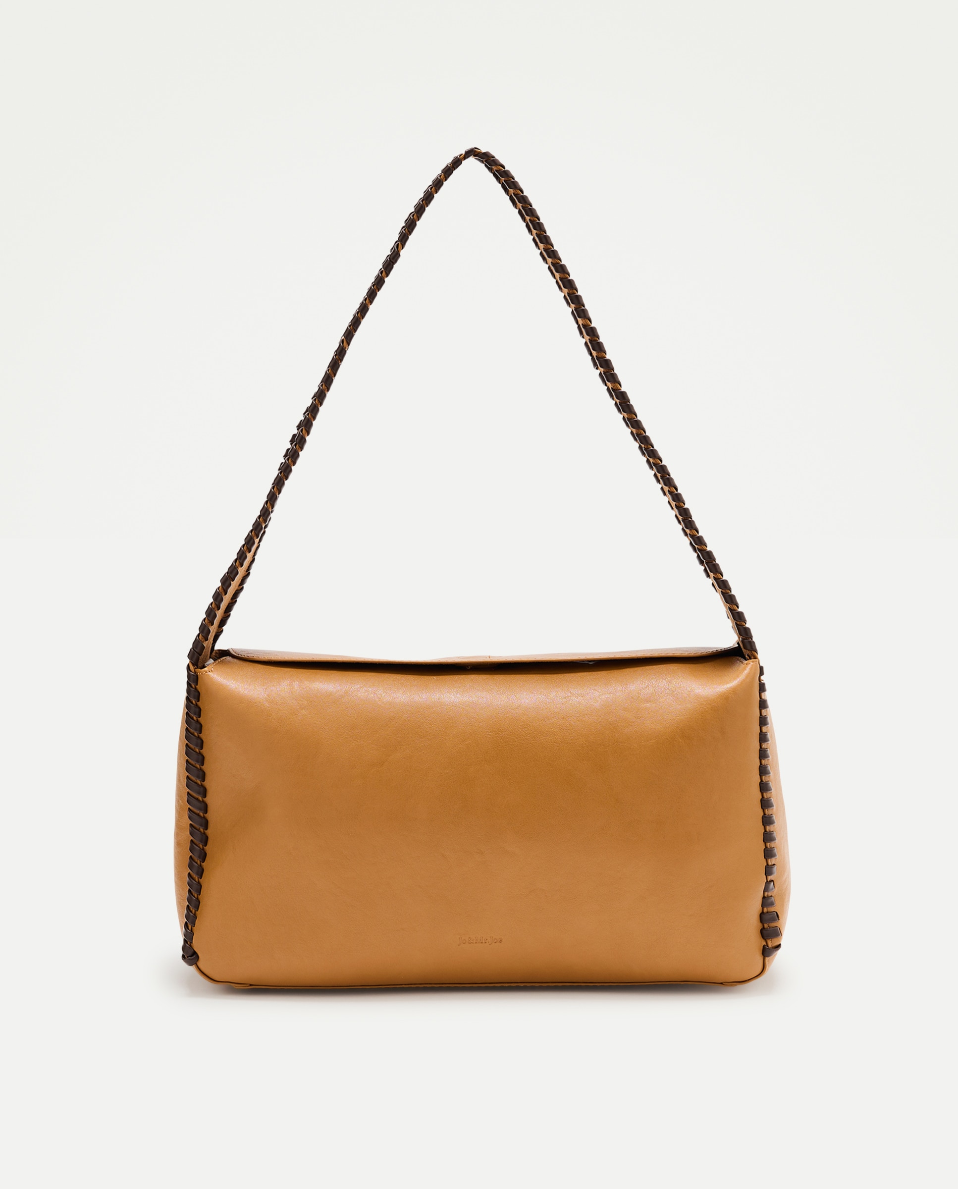 Imagen 1 de Bolso hobo con pespuntes - Jo & Mr. Joe - Mostaza Mostaza